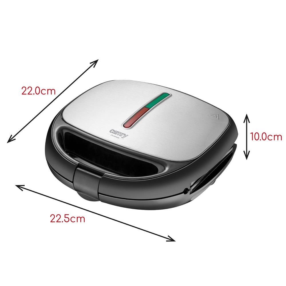 CR Waffeleisen, Kontaktgrill Omelettemaker, Camry 1200 3057, W, Waffelmaker, Sandwichmaker Nussmaker, 6in1,
