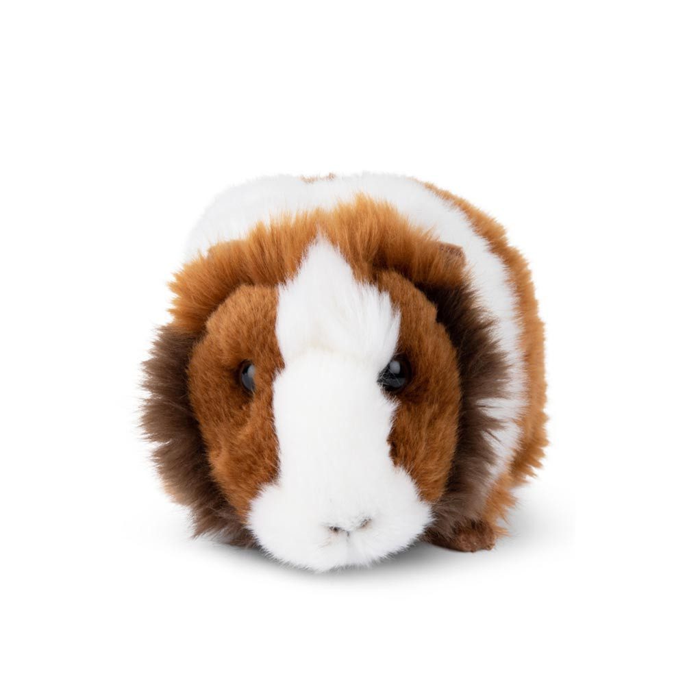 WWF Kuscheltier Plüschtier Meerschweinchen (19cm, braun), liegend