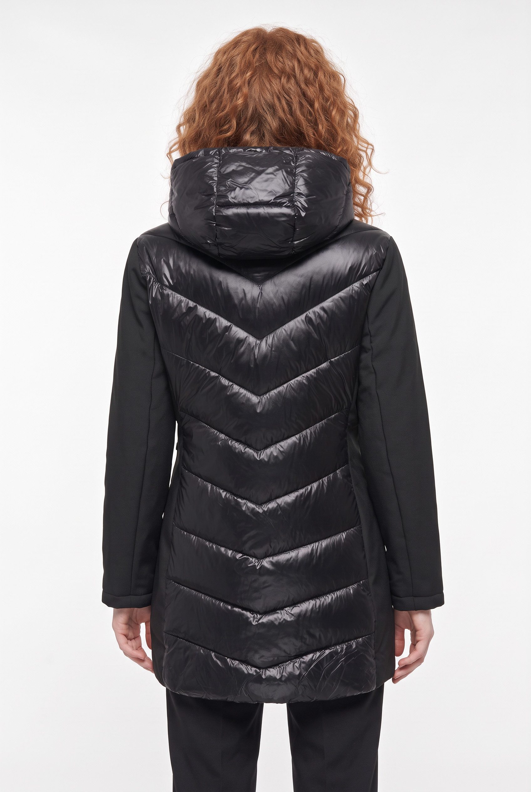 ONLY Steppmantel ONLSOPHIE MY PUFFER JACKET CC OTW Kunstfaser, mit Kapuze und Kordelzug – Bild 2 von 5