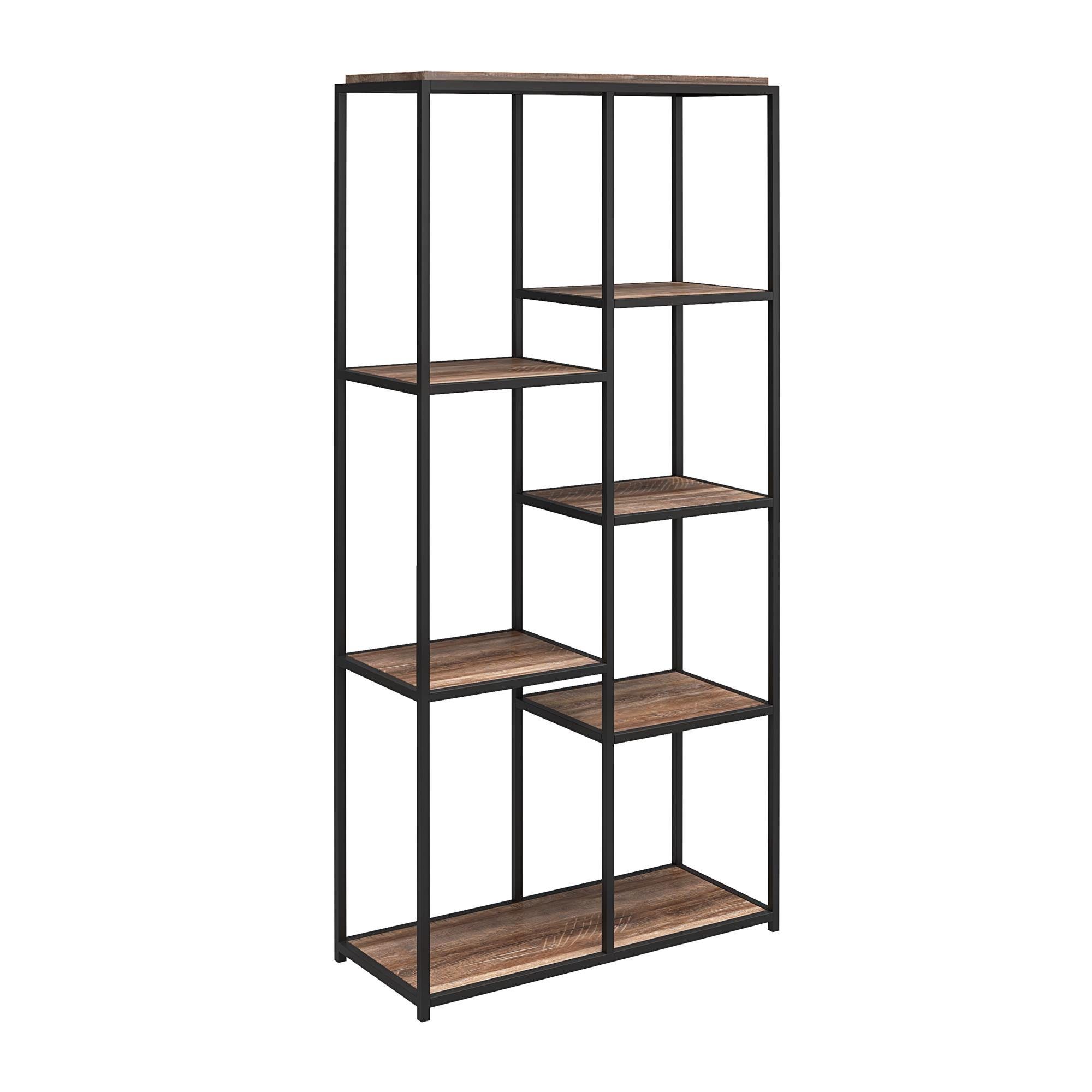 loft24 Standregal Quincy, Bücherregal, 6 offene Fächer, Höhe 178 cm