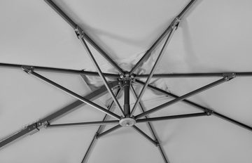 Schneider Schirme Ampelschirm Rhodos Smart, BxL: 300x300 cm, Alu/Polyester, inkl. Plattenständer/Schutzhülle