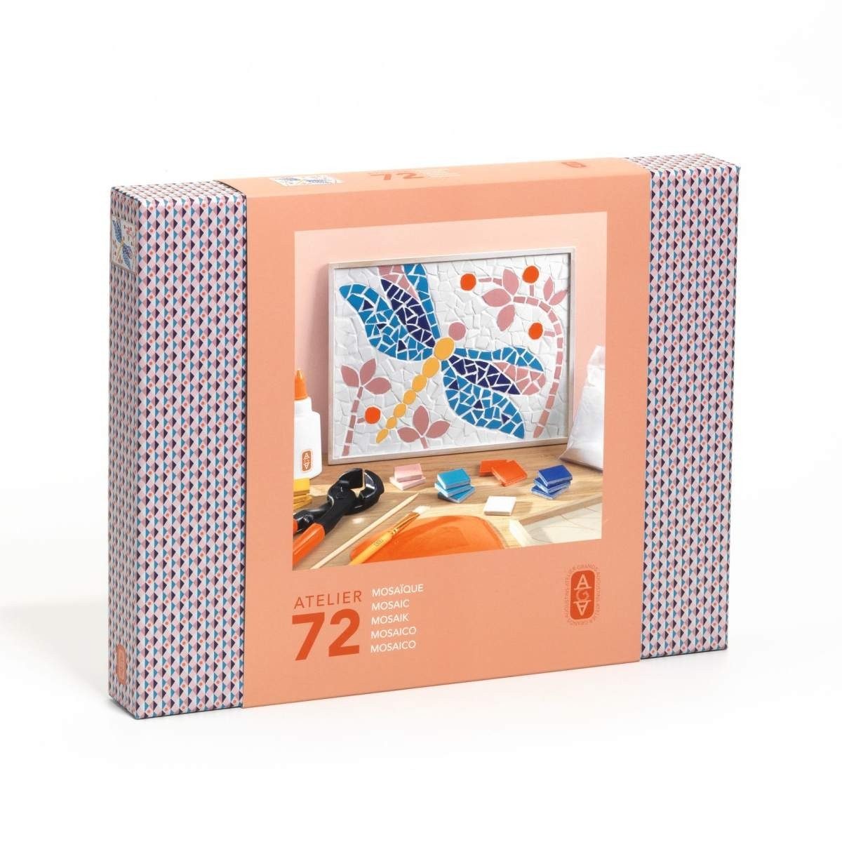 DJECO Kreativset DJECO Atelier Mosaik-Set für Erwachsene – Kreativset mit Zubehör