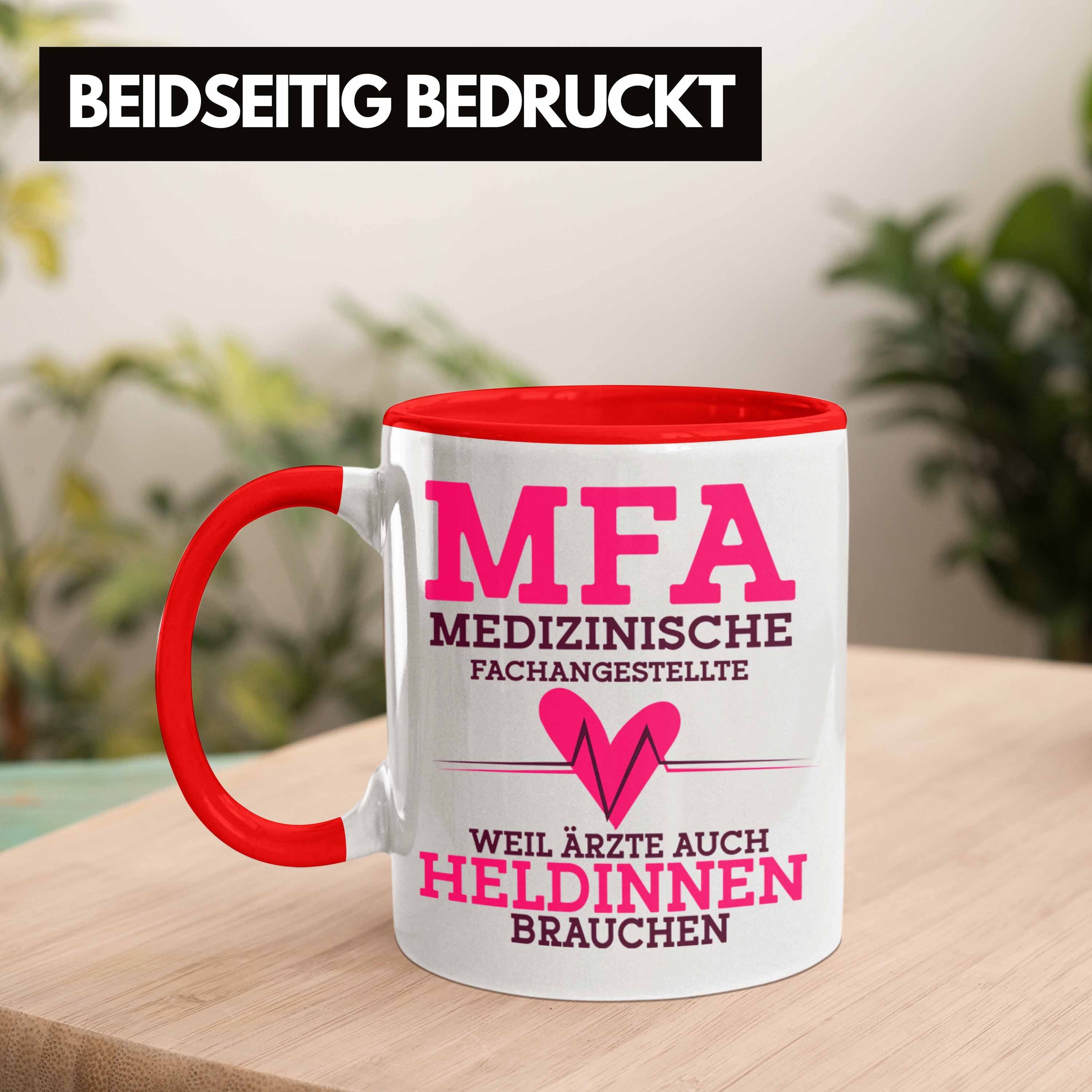 Trendation Tasse Lustige für Medizinische MFA Fachangestellte Rot Geschenkid Tasse Geschenk