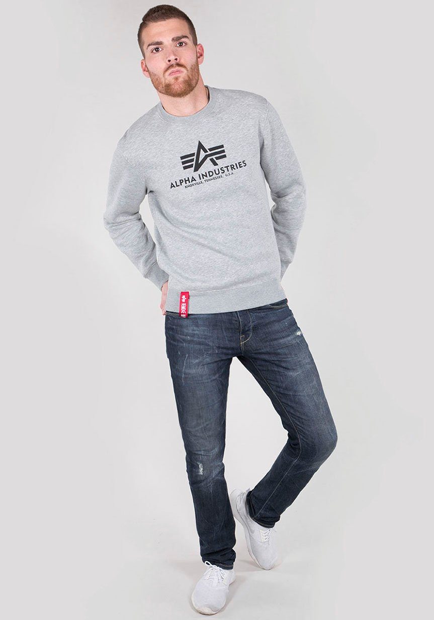 heather Basic Sweater Sweatshirt Industries Alpha grey