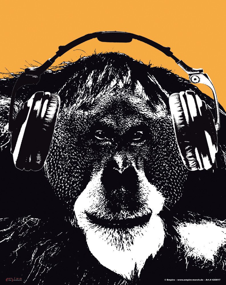 Mauspad Orang Utan Headphones - Mousepad - Mousepad
