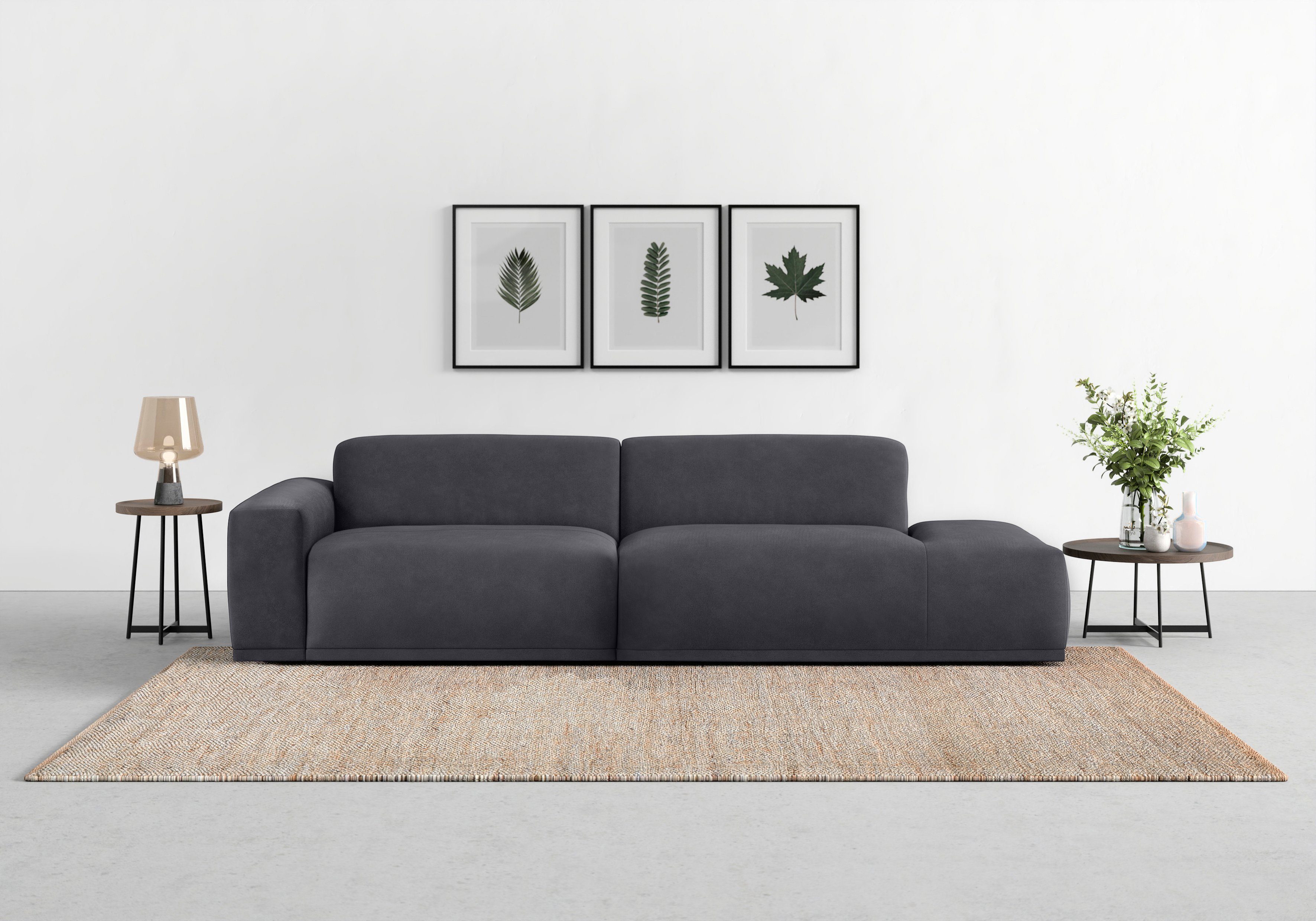 TRENDMANUFAKTUR Big-Sofa Braga, in moderner Optik, mit hochwertigem Kaltschaum