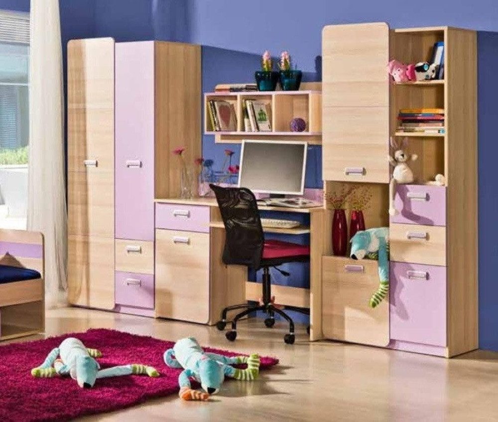 Xlmoebel Kinderkleiderschrank Hochschrank aus Holz in Braun mit vielseitigem Stauraum (1-St., Kleiderschrank) Hergestellt in Europa