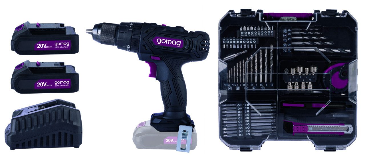 Scheppach Akku-Schlagschrauber Gomag Akku-Schlagbohrschrauber-Set GO-CSK74/ günstig online kaufen