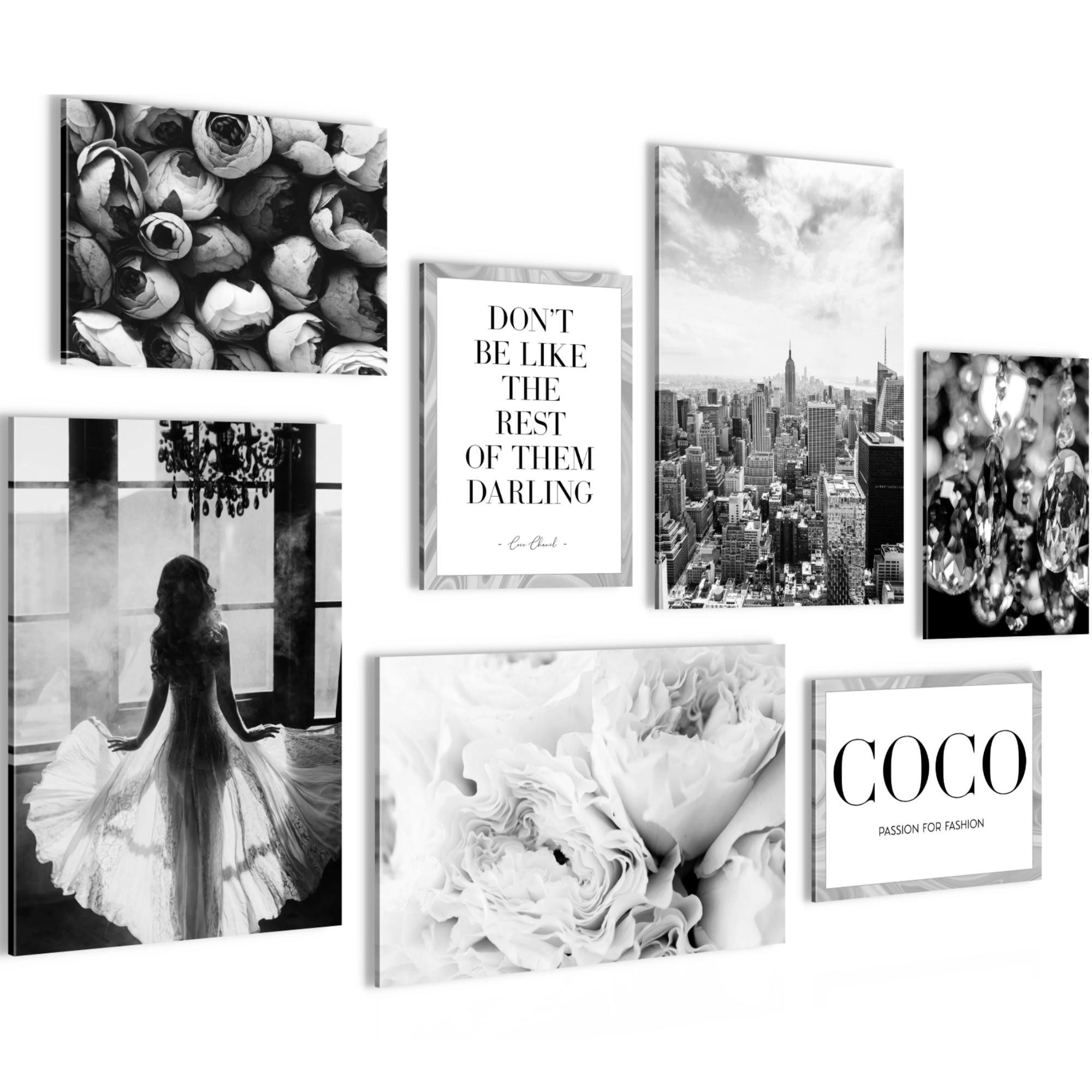 Novart Wandbild Fashion AUFHÄNGFERTIG Coco Mädchen Teenager N016272b, 147L x 104B cm