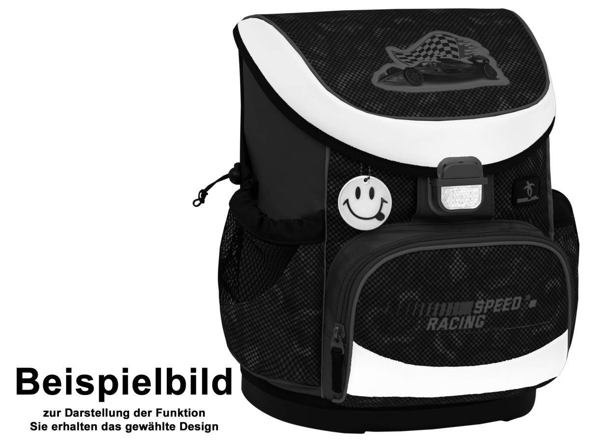 Belmil Schulranzen "Mini-Fit" 2026 für kleine Kinder 1. Klasse (Set, 4-tlg., mit Sportbeutel, Federtasche, Schlamper, Brustgurt), Einhorn, Grundschule, Einschulung, für Mädchen