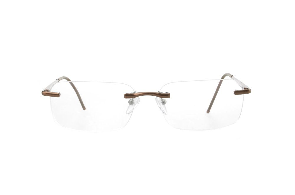 Edison & King Lesebrille Free, entspiegelt - randlose Brille mit dünnen Metallbügeln