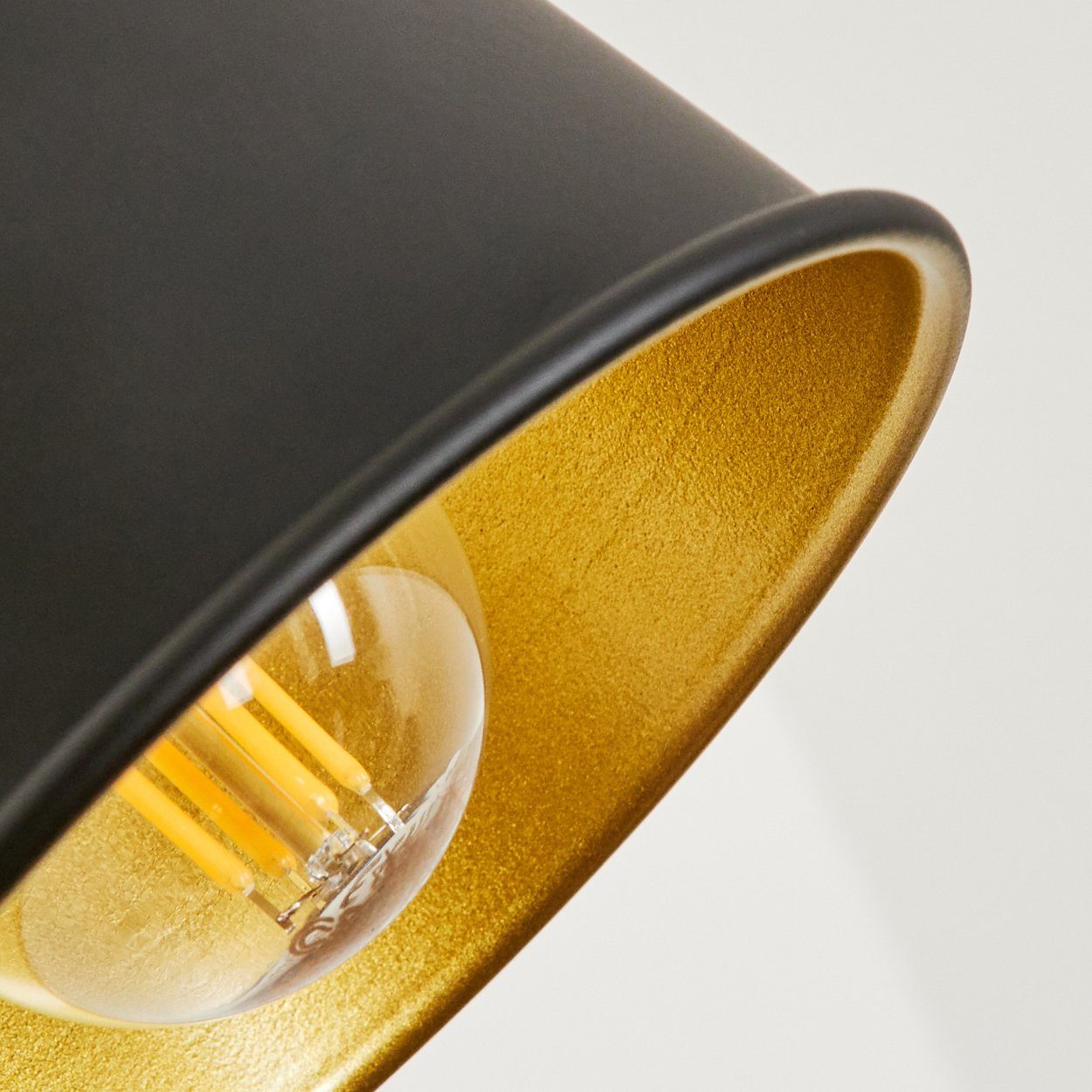 verstellbar, »Rimini« An-/Ausschalter, Wandlampe Leuchtmittel, in ohne Lichteffekt u. Metall/Holz E14 Schwarz/Chrom/Gold/Hellbraun, aus Wandleuchte hofstein