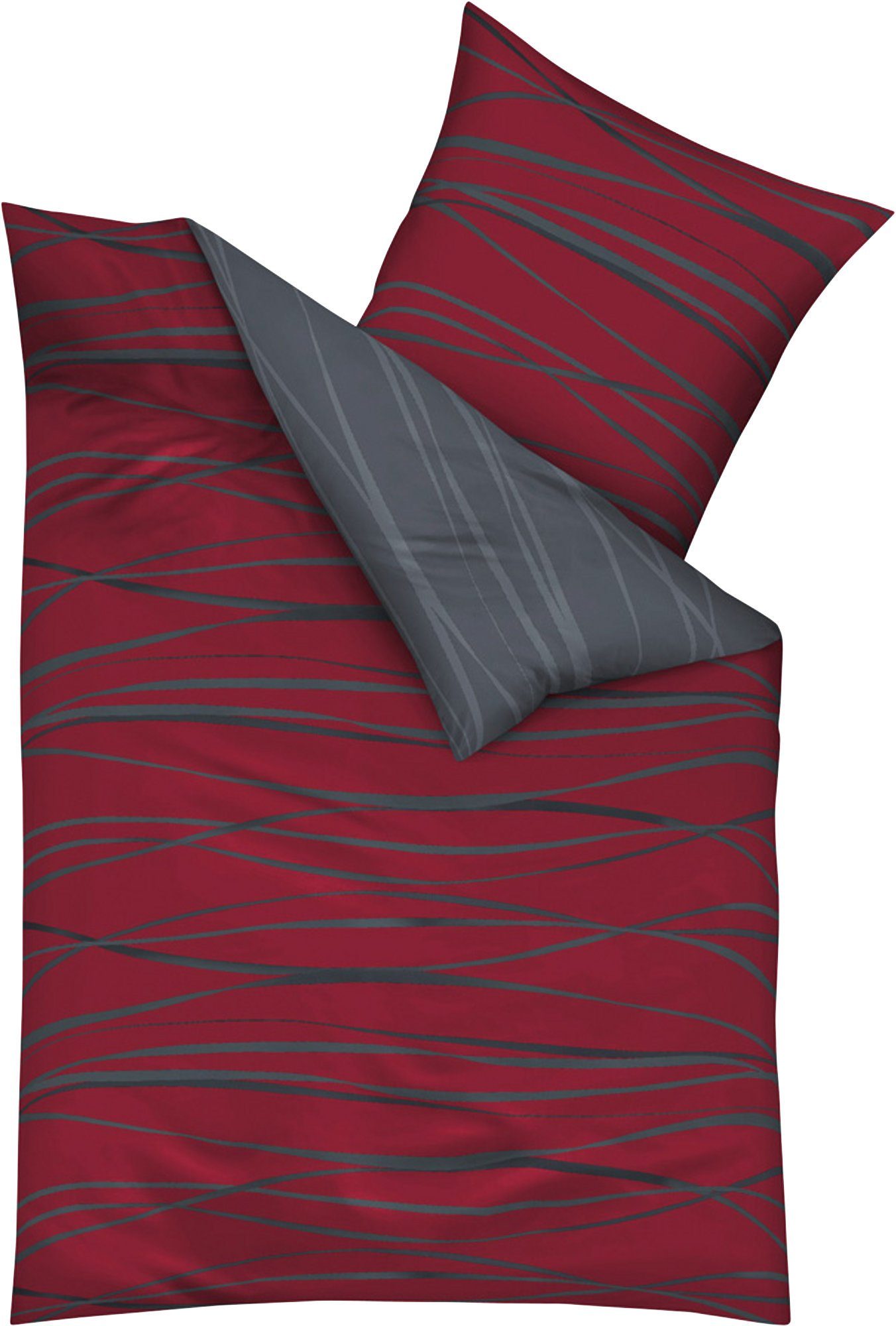 Kaeppel Bettwäsche Wendebettwäsche, Mako-Satin, Streifen
