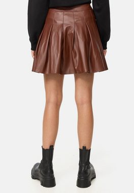 Threadbare Lederimitatrock THB Liz Box Pleated PU Skirt