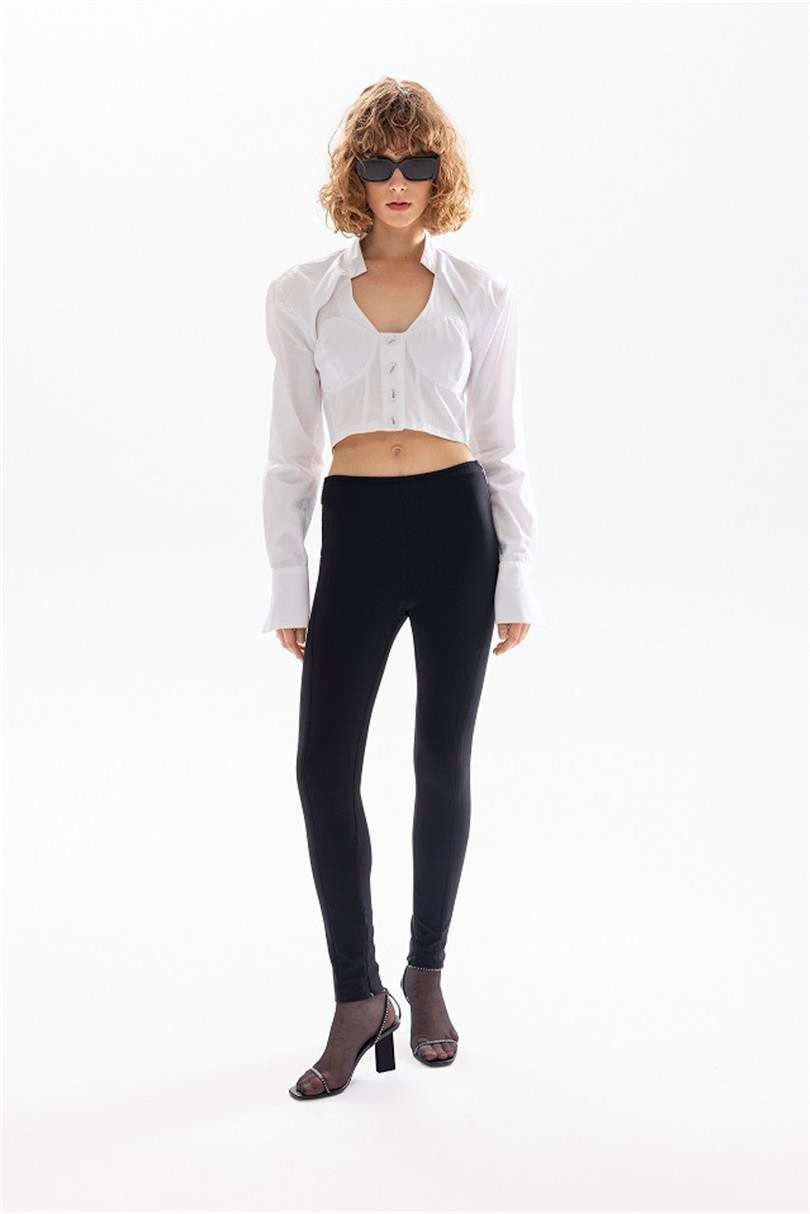 Leggings Damen Leggings - Perfektem Sitz Leggins für Damen, High Waist Design L