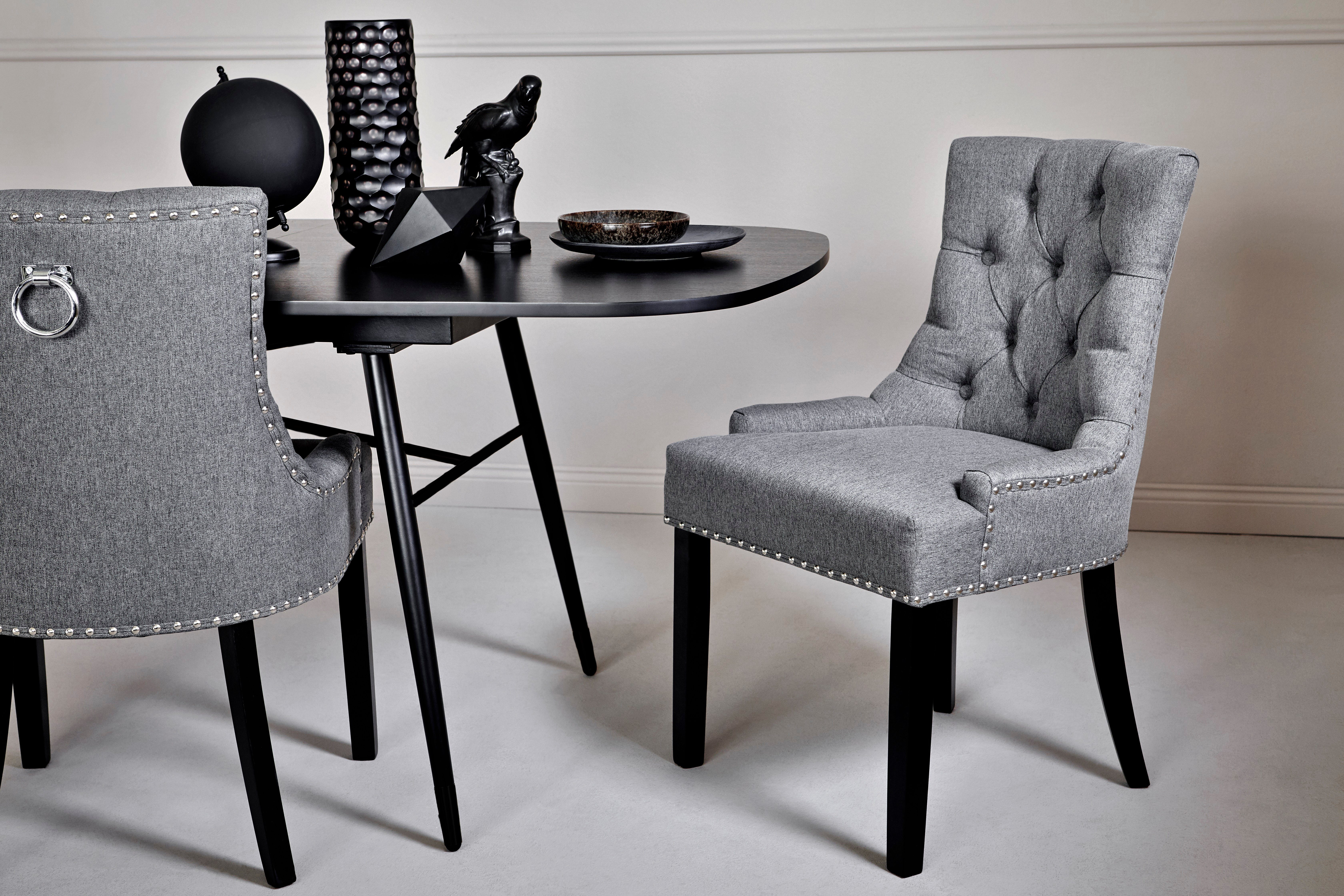 Jahnke Esszimmerstuhl "SAVIK DEVON" () 1 Stk.Chesterfield-Look & Nieten-Opt günstig online kaufen