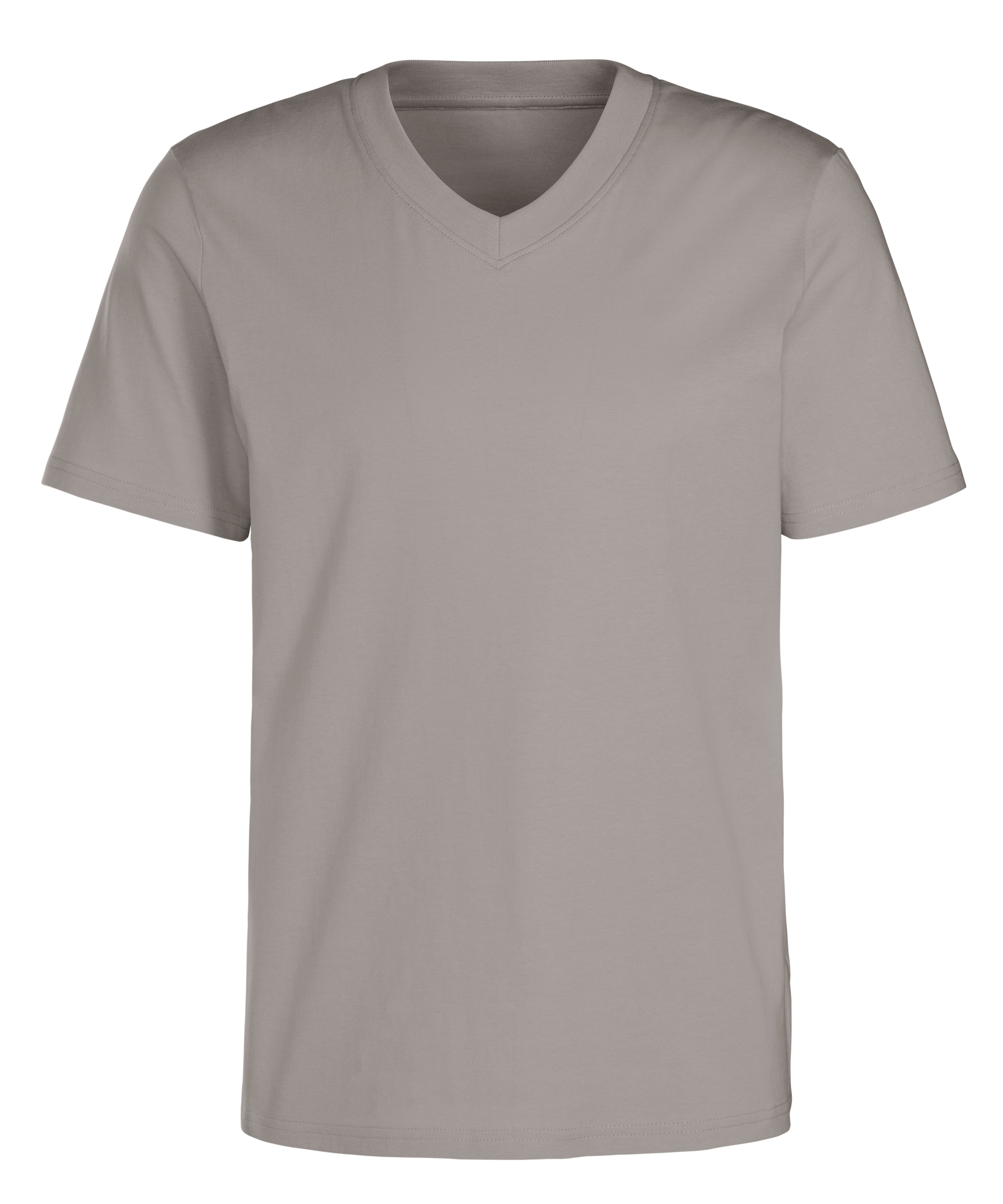 KangaROOS T-Shirt Regular Fit, (2er-Pack) Freizeitshirt mit Kurzarm, V-Ausschnitt aus reine Baumwolle