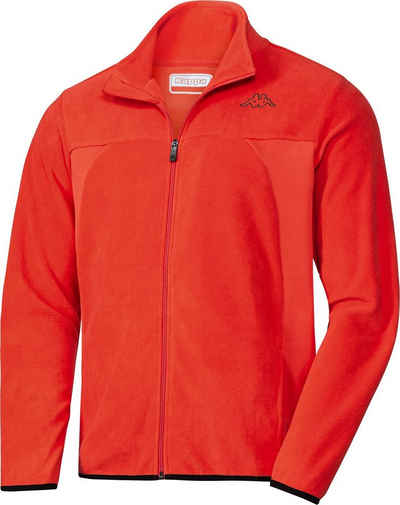 Kappa Fleecejacke leichte, formbeständige und schnelltrocknende Freizeit-Jacke mit Stehkragen