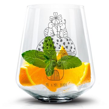 Mr. & Mrs. Panda Cocktailglas Marienkäfer Fliegenpilz - Transparent - Geschenk, Tiere, zuhause, Coc, Premium Glas, Personalisierbar