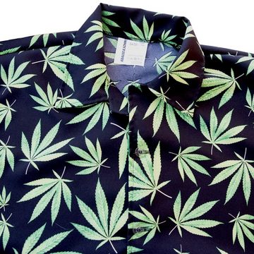 Lipta TDP Kostüm Hanfblatt-Motiv Hemd in Grün für Erwachsene