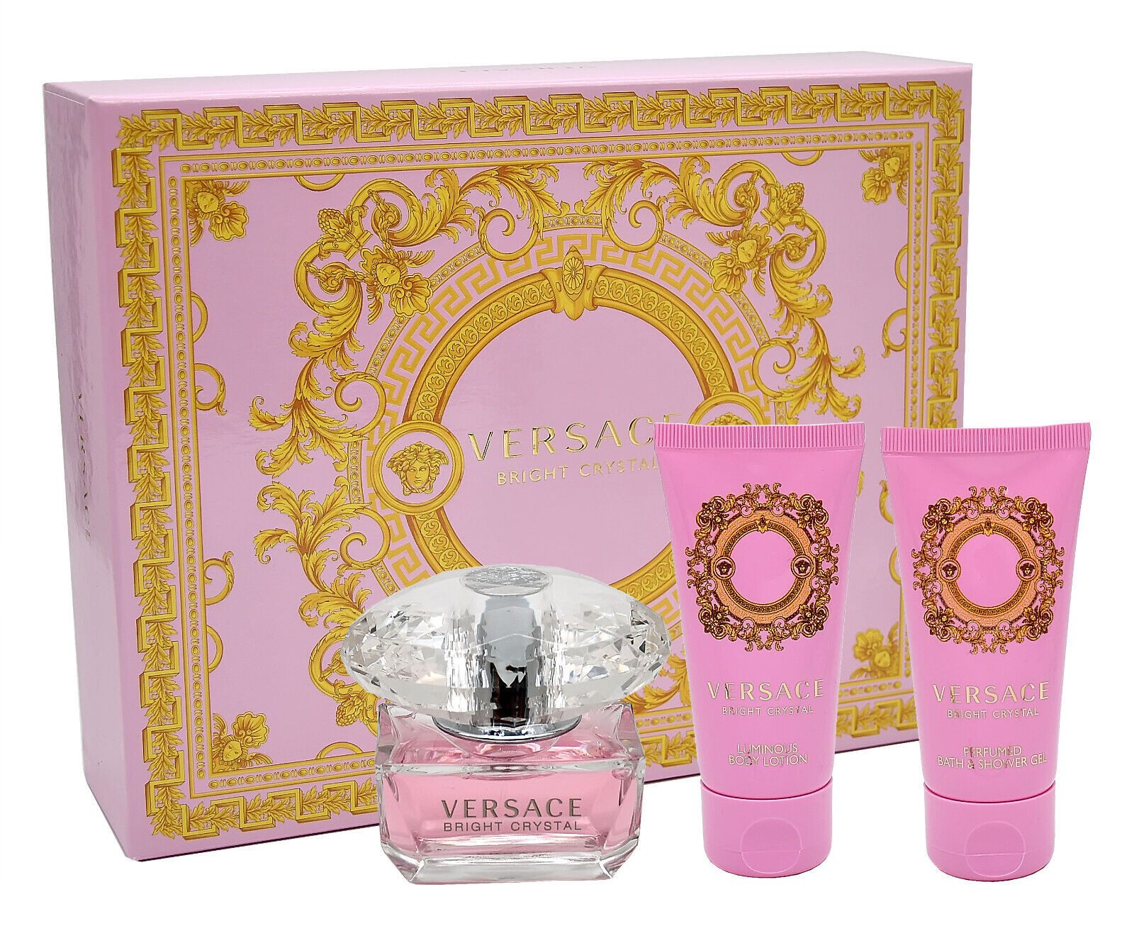 Versace Duft-Set VERSACE BRIGHT CRYSTAL EDT 50ML + BL 50ML + SG 50ML