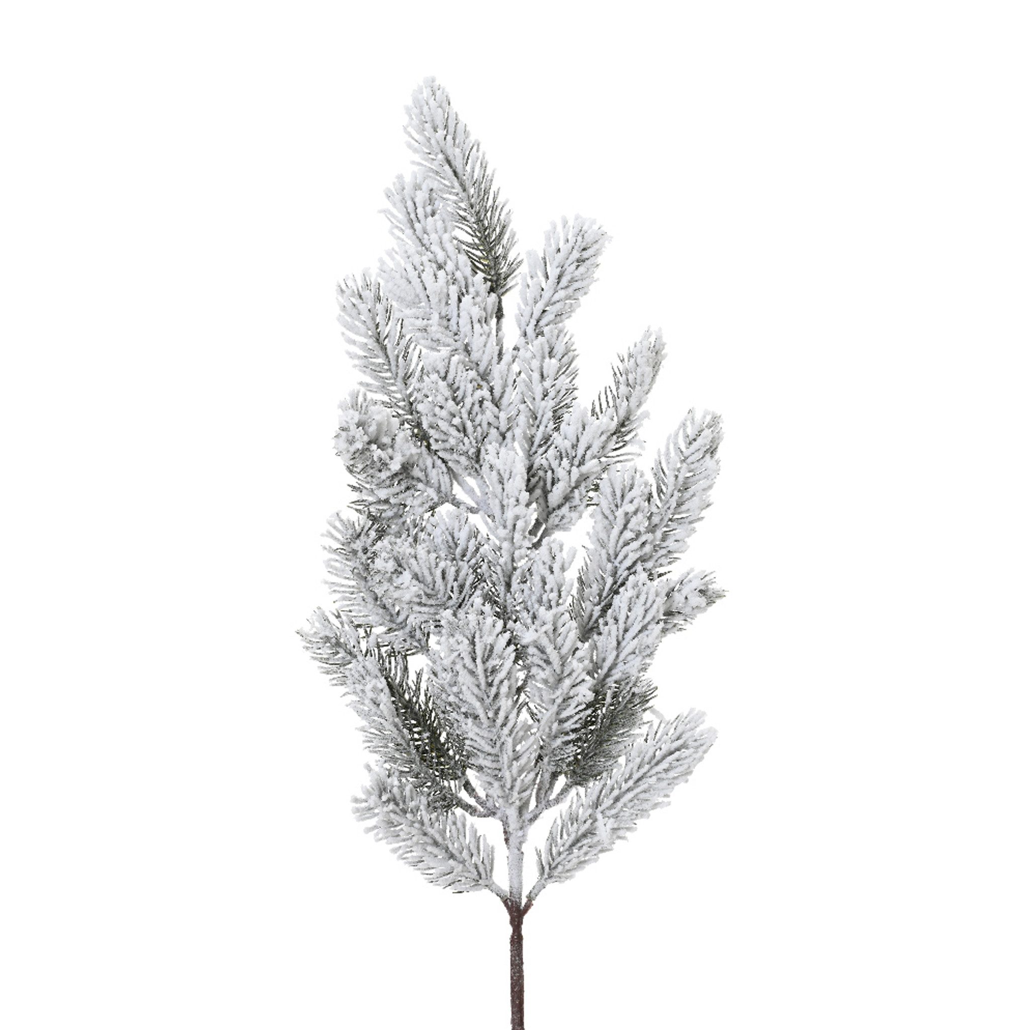 Kunstblume, Kaemingk, Tannenzweig mit Schnee 65cm günstig online kaufen