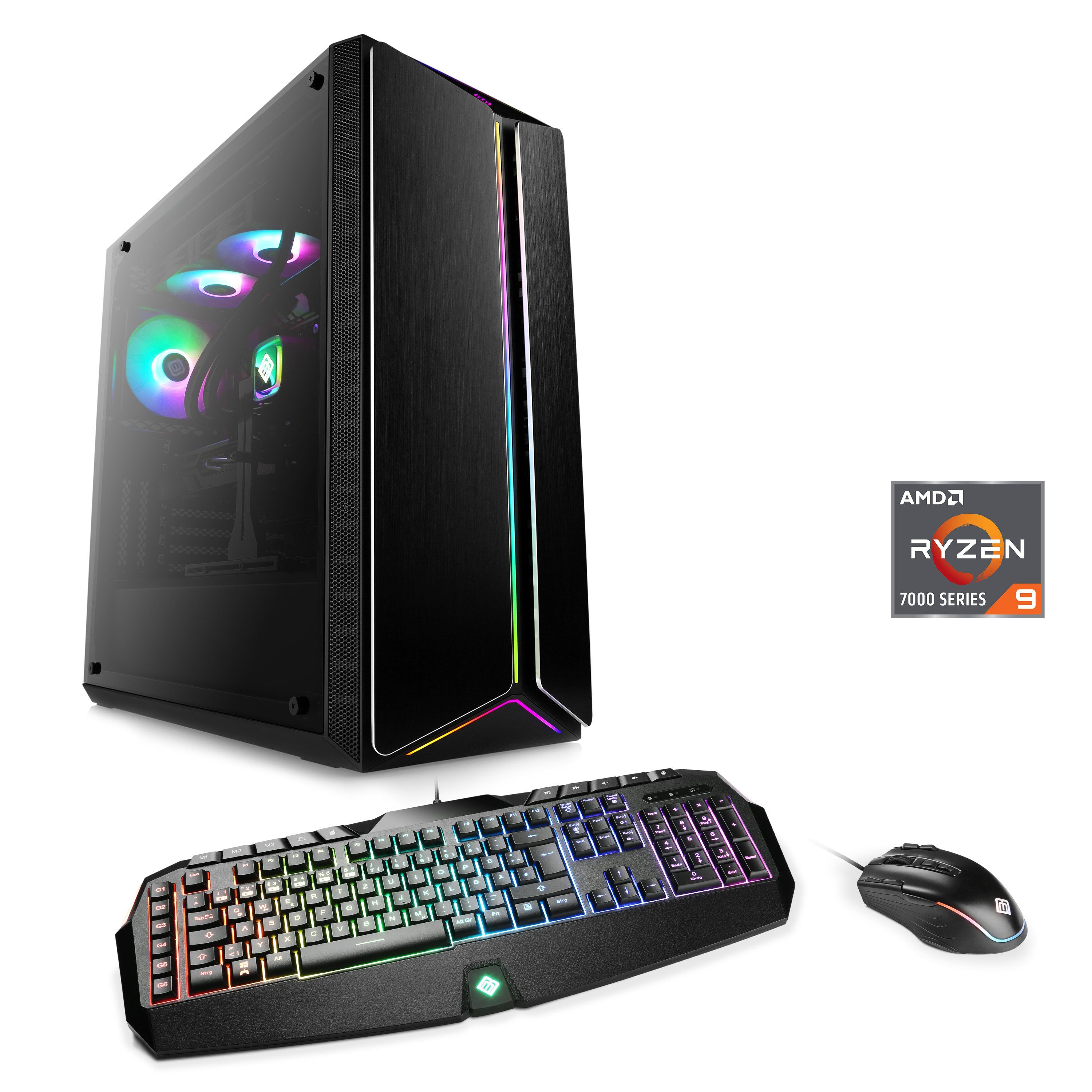 CSL Aqueon A99296 Extreme Edition Gaming-PC (AMD Ryzen 9 7950X3D, Radeon RX 7900XTX, 64 GB RAM, 4000 GB SSD, Wasserkühlung)