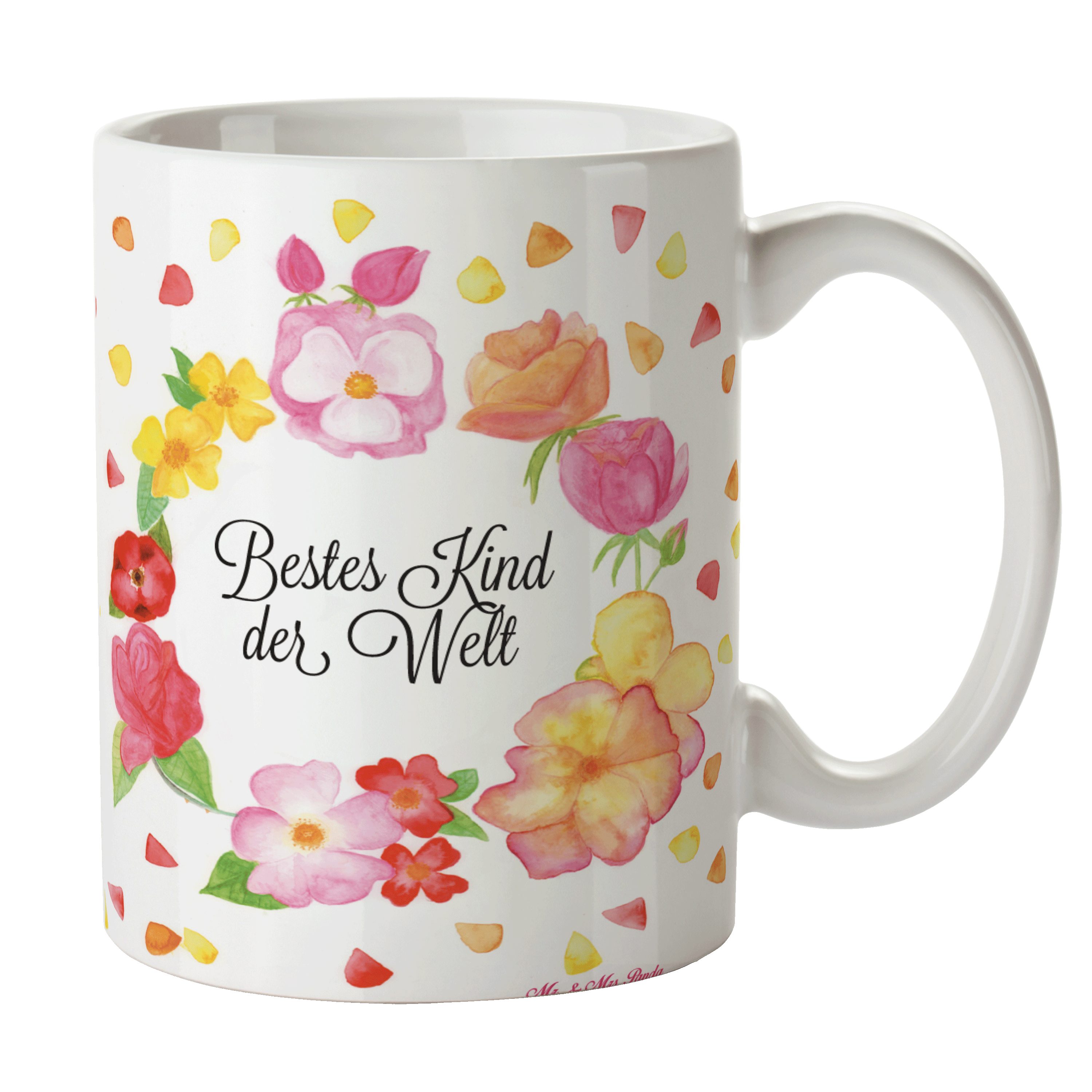 Mr. & Mrs. Panda Tasse Kind - Geschenk, Kids, Bestes, Teebecher, Kaffeetasse, Porzellantasse, Keramik