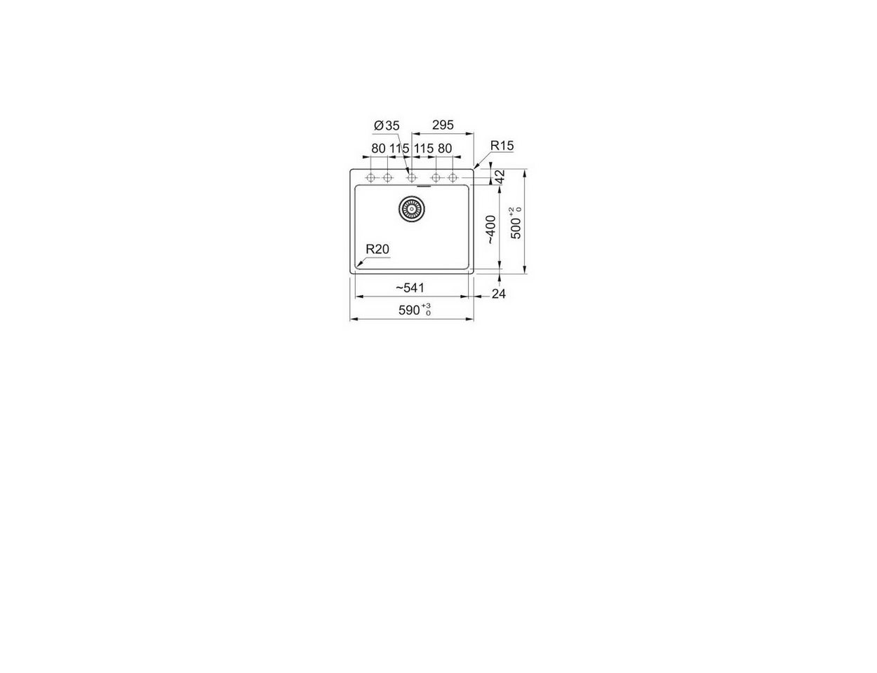 Thumbnail - FRANKE Einbauspüle Maris Einbauspüle MRG 610-54 A Steingrau Handbedienung ab 60cm