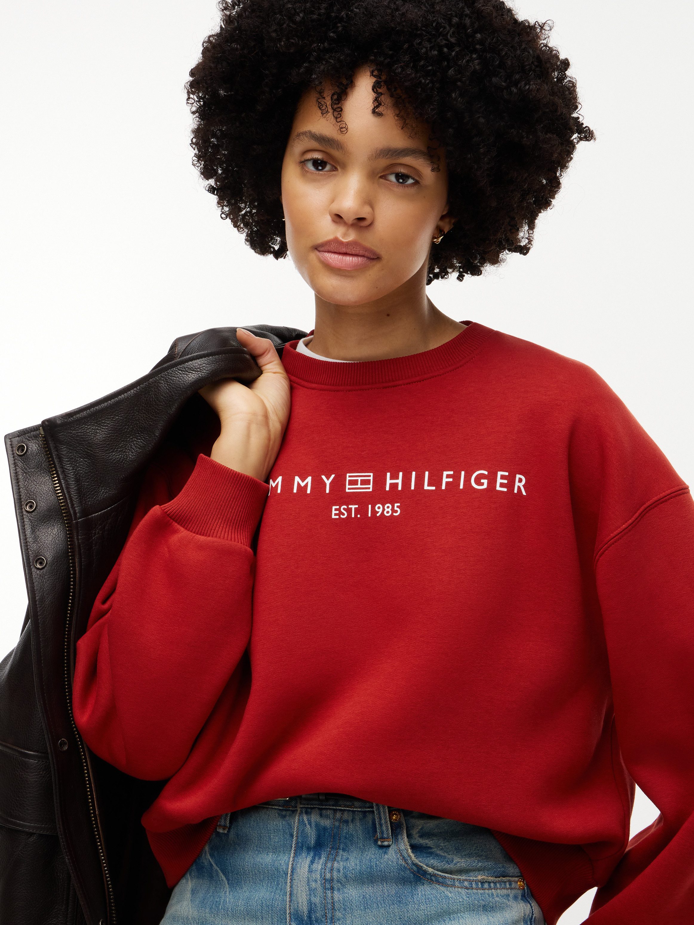 Tommy Hilfiger Sweatshirt EXT CORP LOGO Baumwollmischung – Bild 2 von 5
