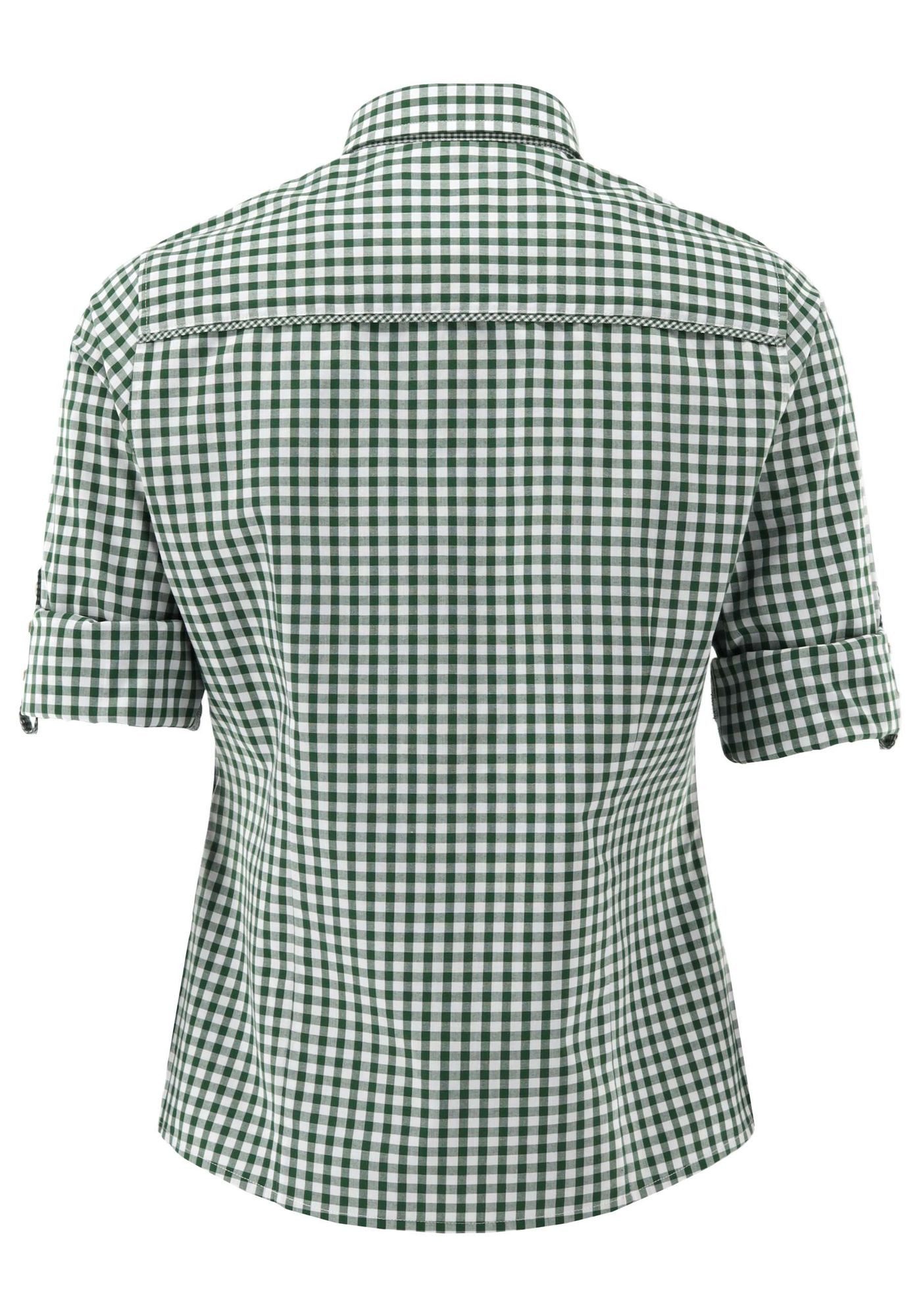 OS Trachten Trachtenbluse Flosa Langarmbluse mit Edelweiß-Stickerei auf der günstig online kaufen