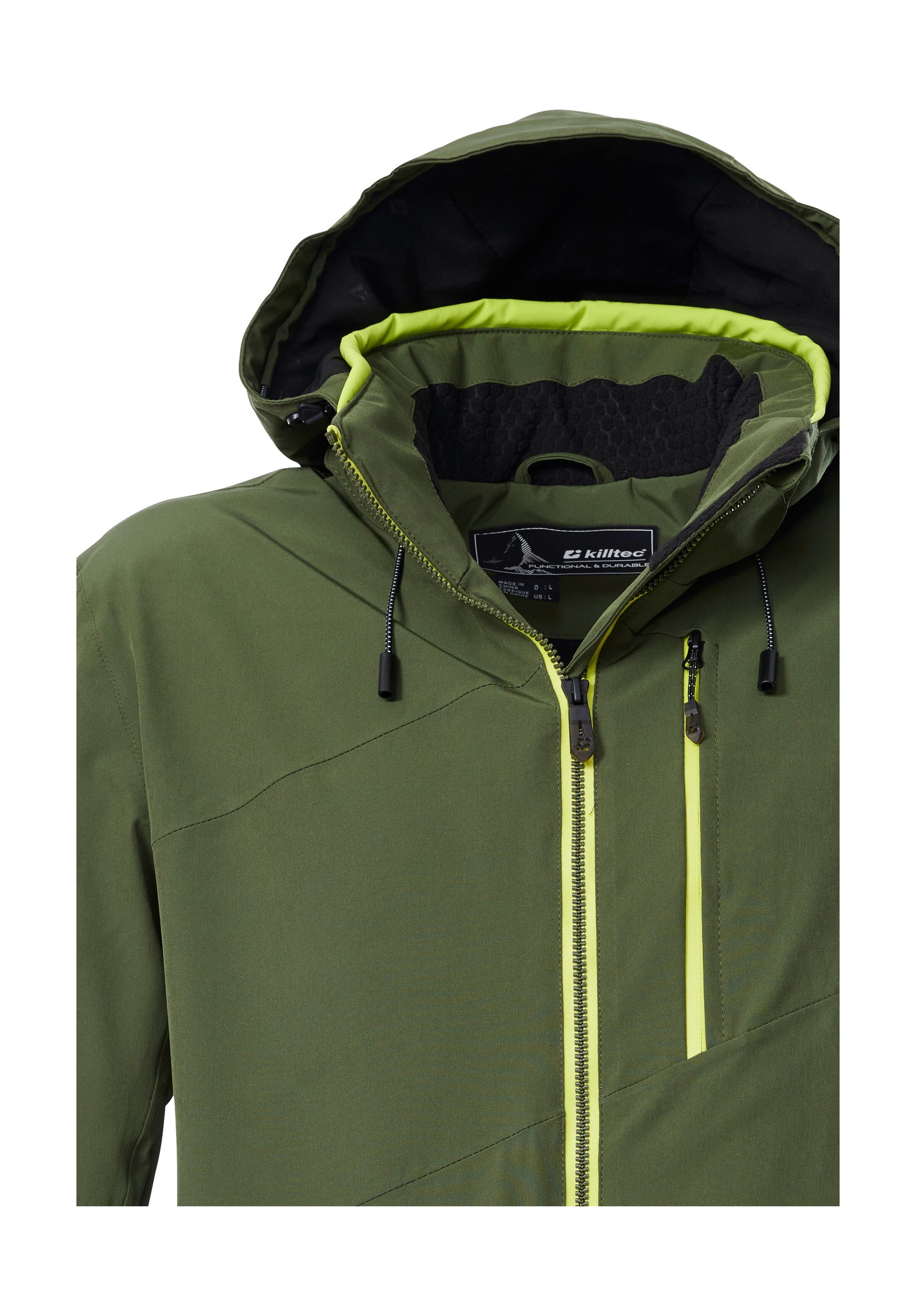 Killtec Skijacke KSW 24 MN SKI JCKT Atmungsaktive, wasser- u. winddichte Funktionsjacke, abnehmbare Kapuze