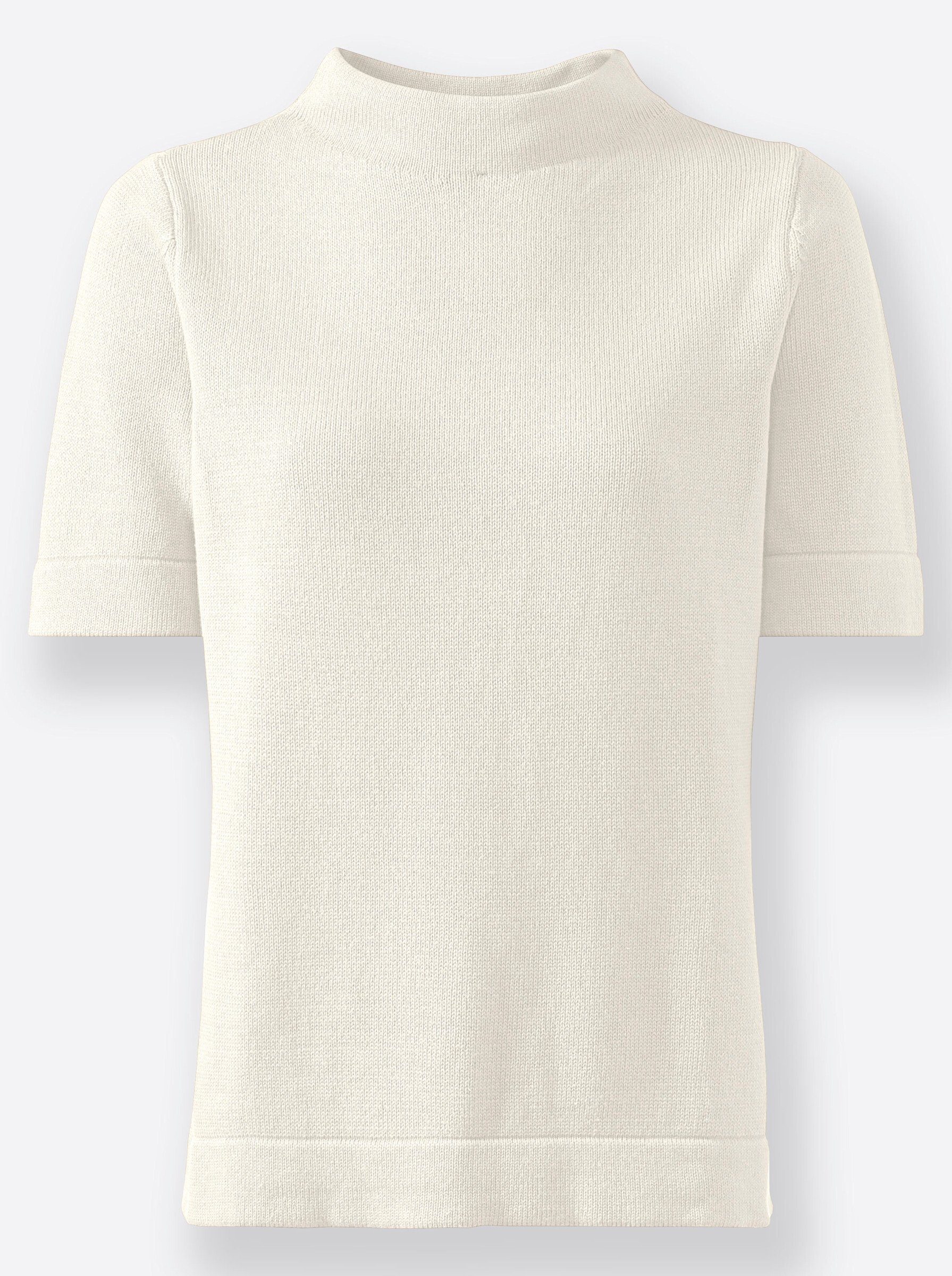 Strickpullover Pullover Kurzarm Jersey