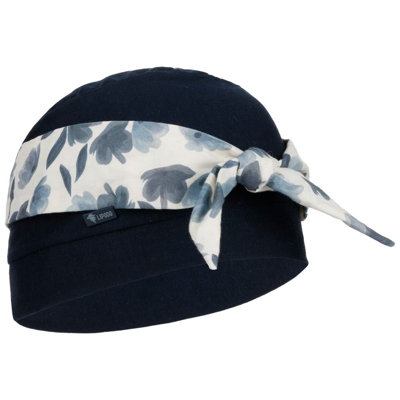 Lipodo Bandana, (1-St), Baumwollturban, in Made blau-gelb Italy