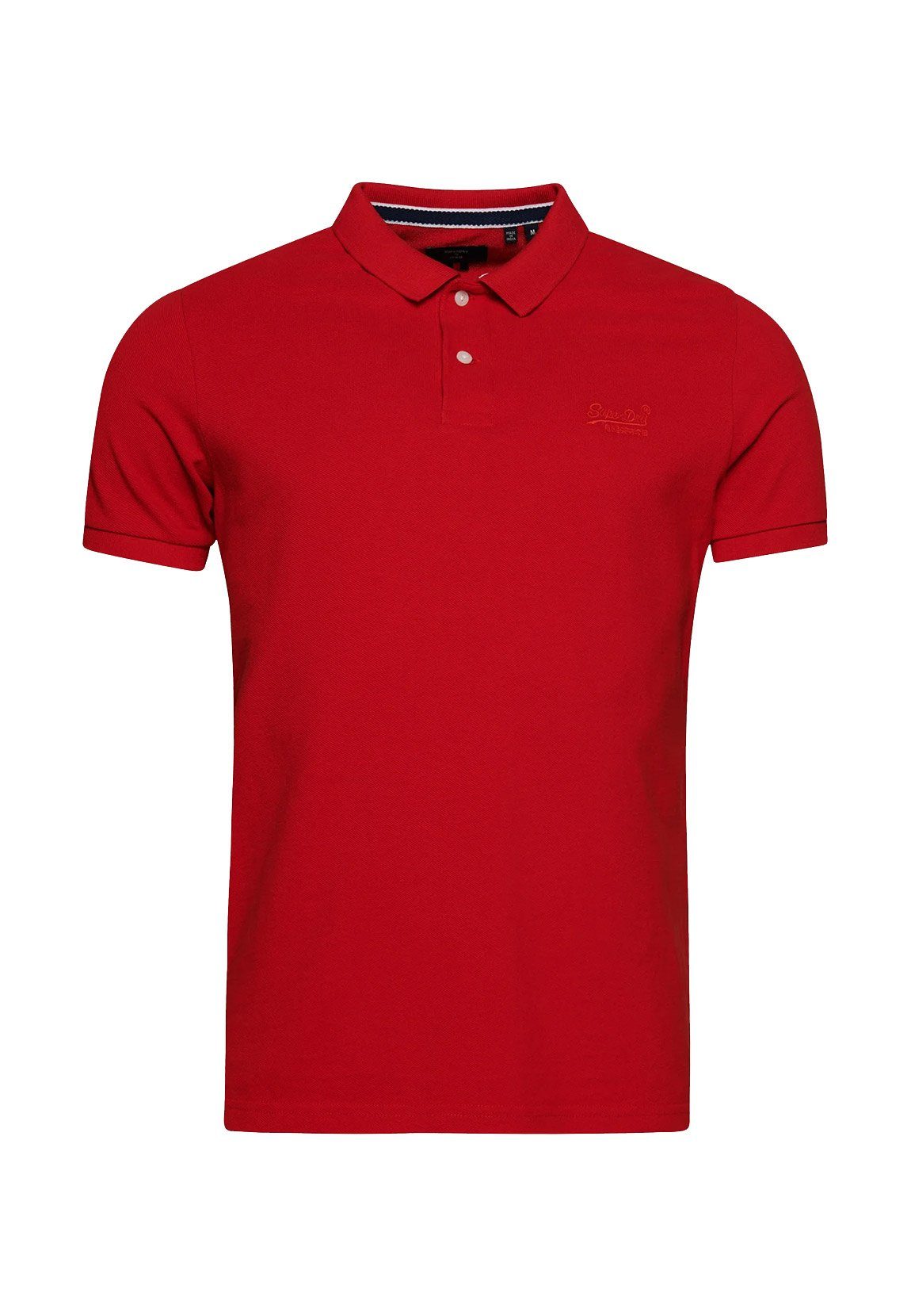 Poloshirt Superdry Herren Polo VINT DESTROY POLO Varsity Red Rot
