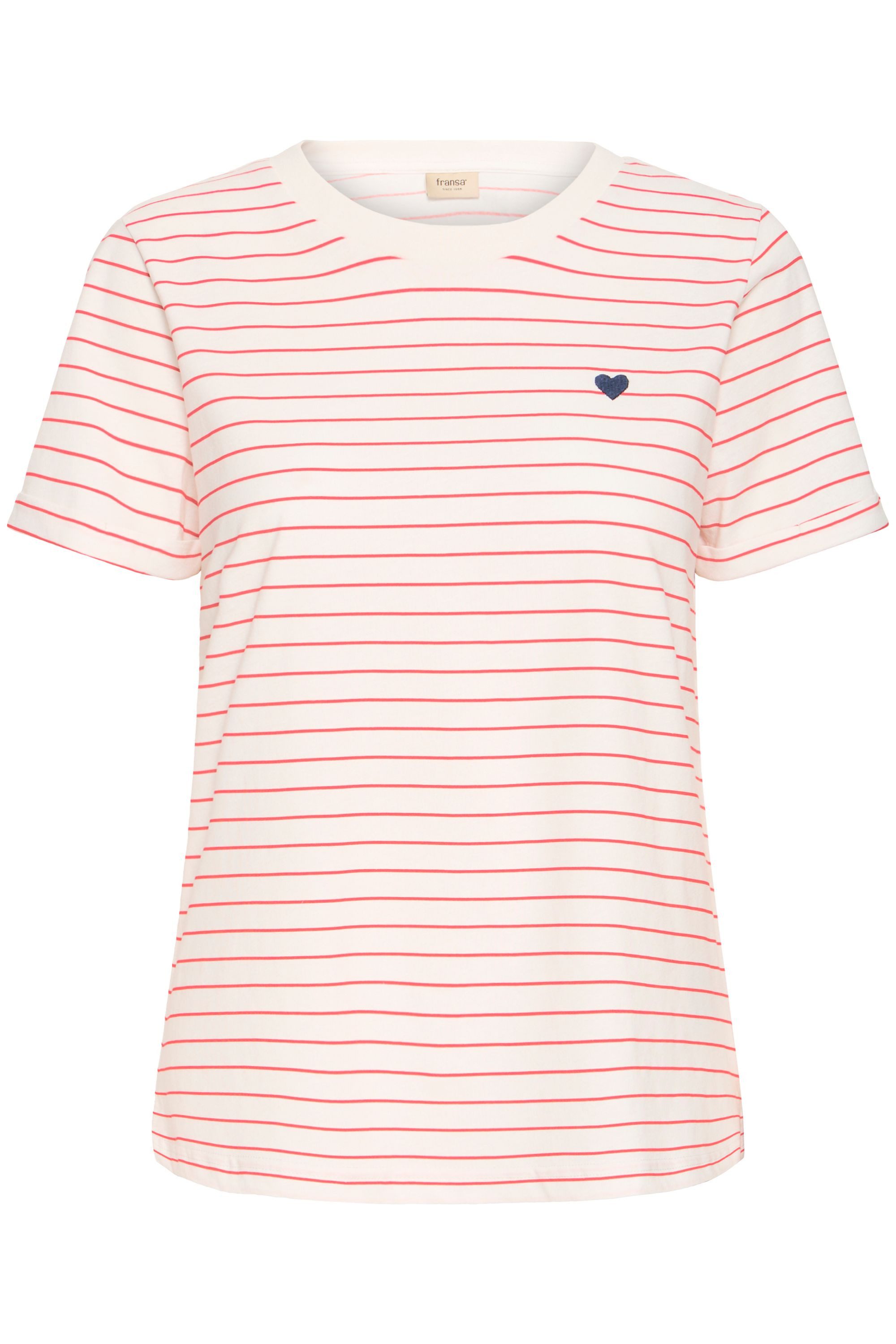 fransa Rundhalsshirt FRAMORA Klassisches T-shirt günstig online kaufen