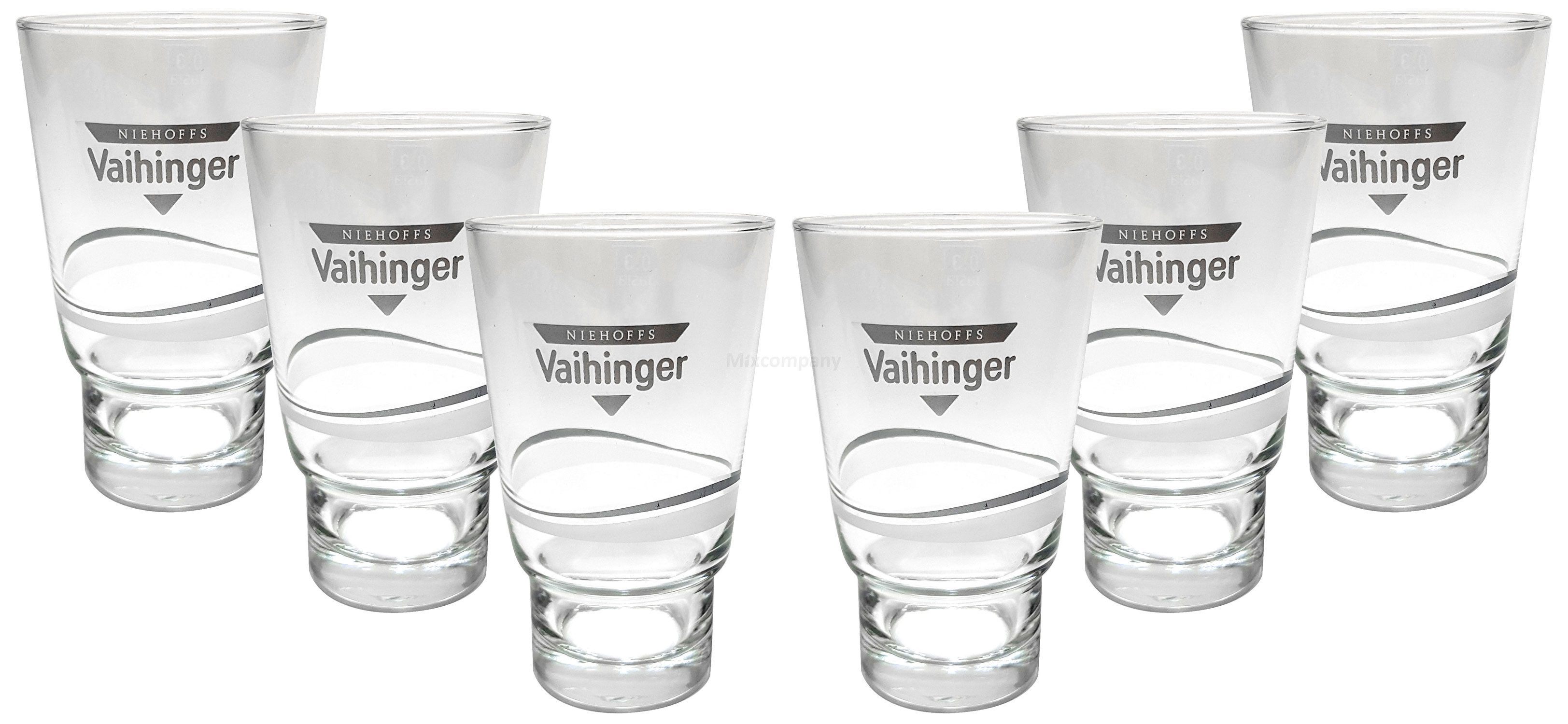 Gläser-Set Vaihinger Niehoffs Glas Gläser-Set - 6x Gläser 0,4l geeicht