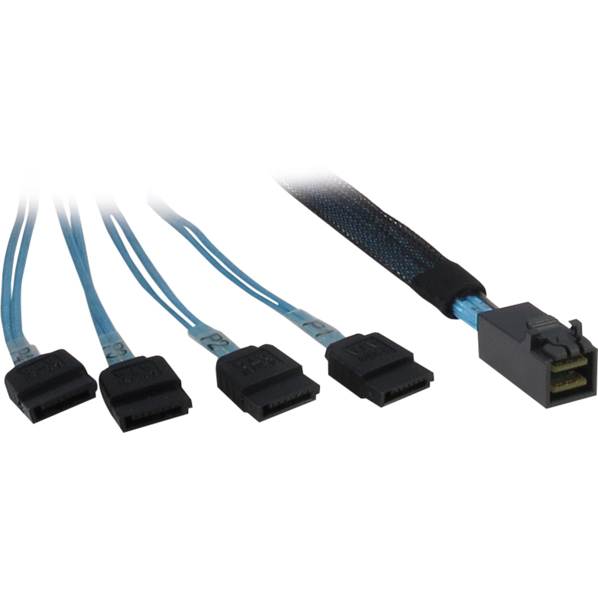 Inter-Tech Inter-Tech Kabel SFF 8643 > 4x SATA, (0,5 Meter Computer-Kabel