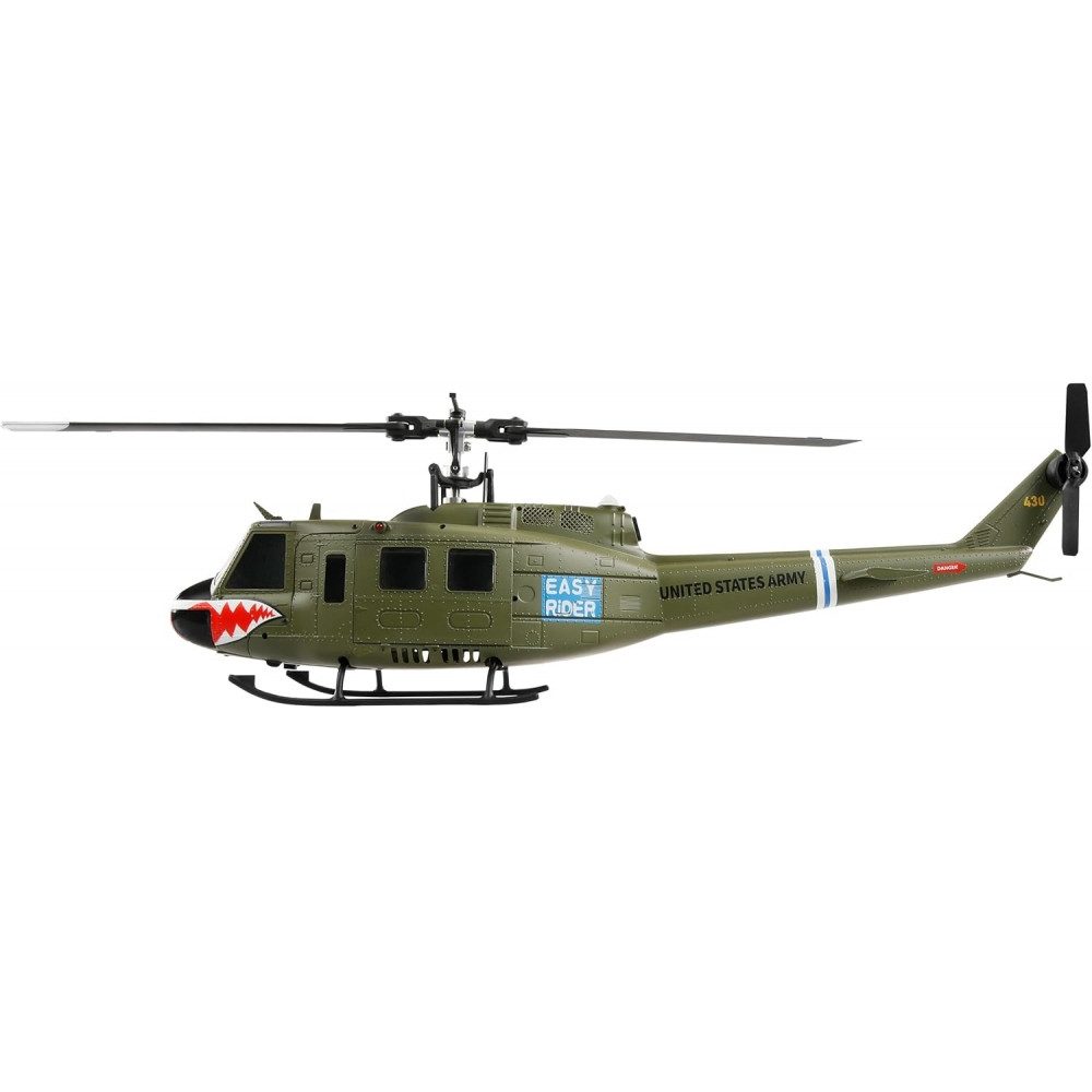 Amewi RC-Helikopter UH-1 Pro Brushless CP-Helikopter 6G RTF - Hubschrauber - grün/grau