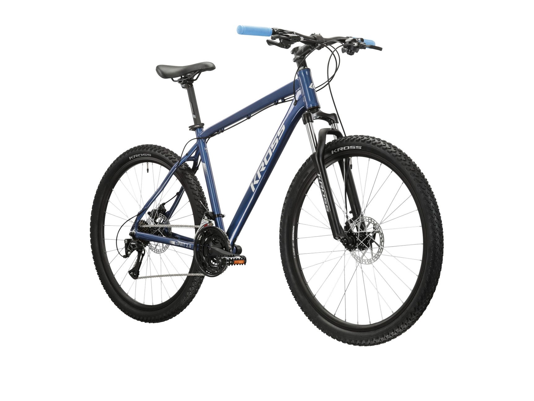 Kross Mountainbike KROSS Mountainbike Hardtail 27,5" Esprit 2.0 blau 21 Gänge, 21 Gang Shimano ACERA M3020 Schaltwerk, Kettenschaltung