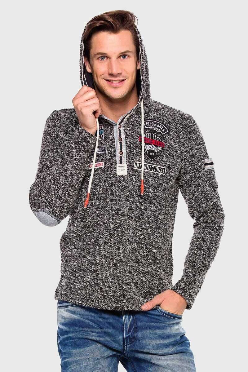 Cipo & Baxx Kapuzenpullover "Kapuzenpullover", mit modischen Details günstig online kaufen