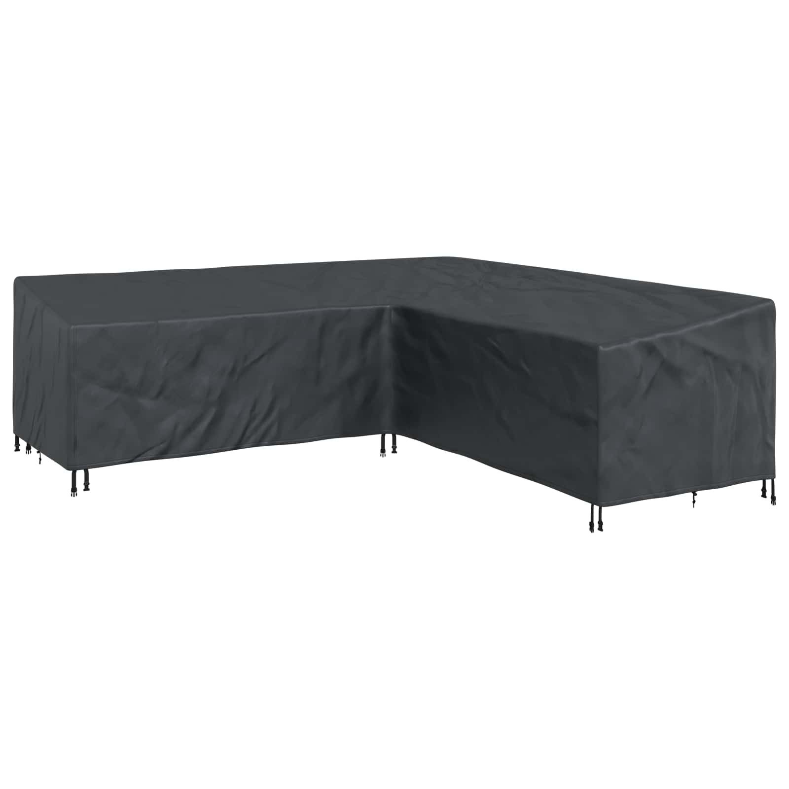 vidaXL Gartenmöbel-Schutzhülle Möbelbezug Schwarz 270 x 270 x 80 cm 210D Oxford Stoff (1-St)
