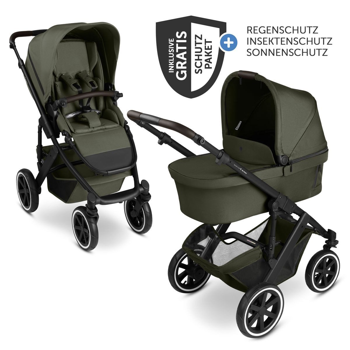 Kombi-Kinderwagen Salsa 5 Air - Pure - Avocado