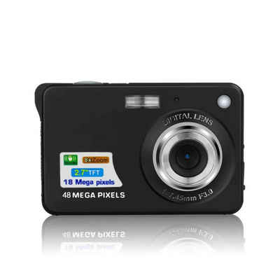 HIYORI Vintage CCD-Digitalkamera mit 48 MP für Studenten Kompaktkamera (Perfekt für Selfies und Videos)