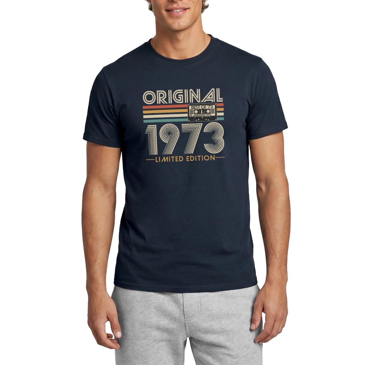 Spreadshirt T-Shirt 1973 Vintage 50 Geburtstag Geschenk Männer T-Shirt (1-tlg)