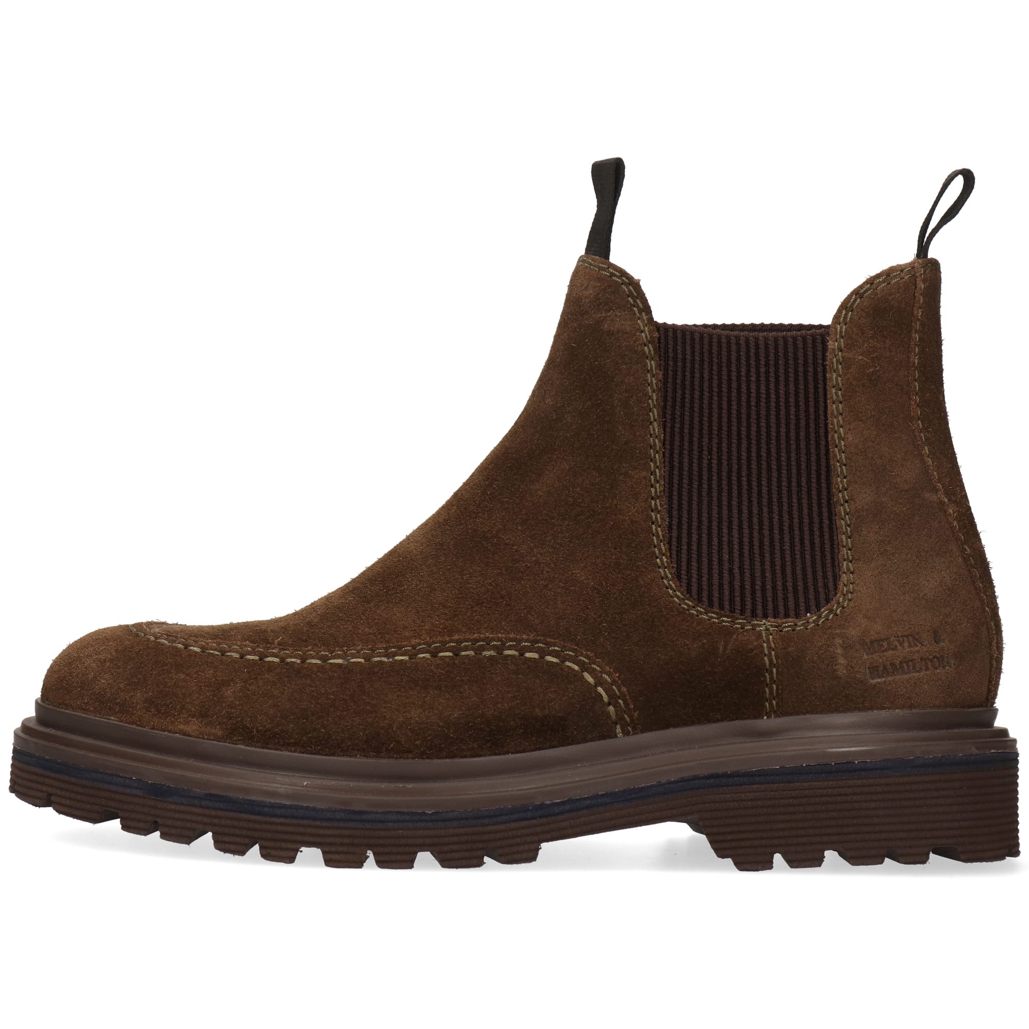 Melvin & Hamilton Matteo 9 Leder-Chelsea Boots für Herren Stiefelette Plateausohlen, Echtes Leder