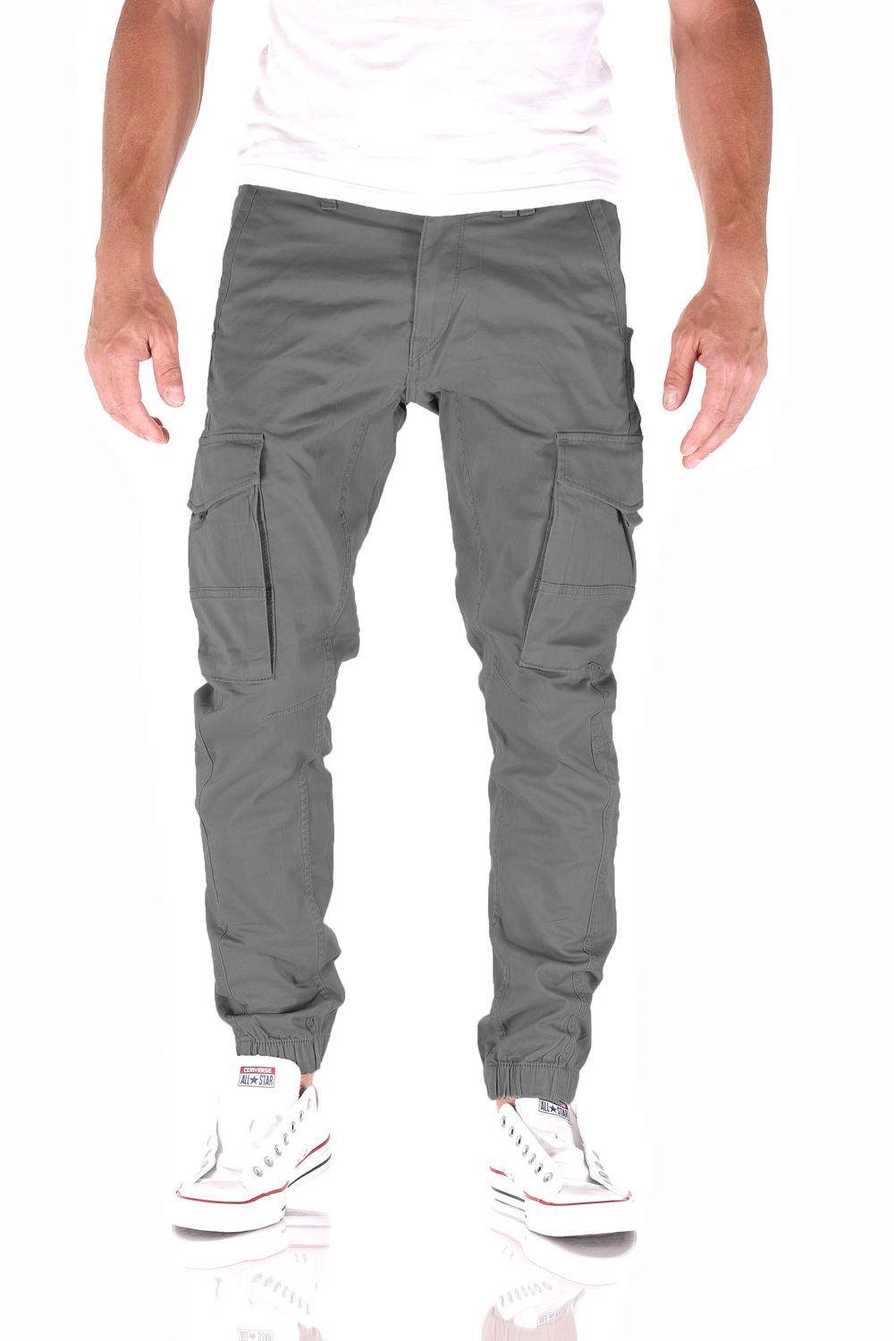 Cargojeans Jack & Jones Paul Flake Tapered Slim Cargo Herren Jeans Hose