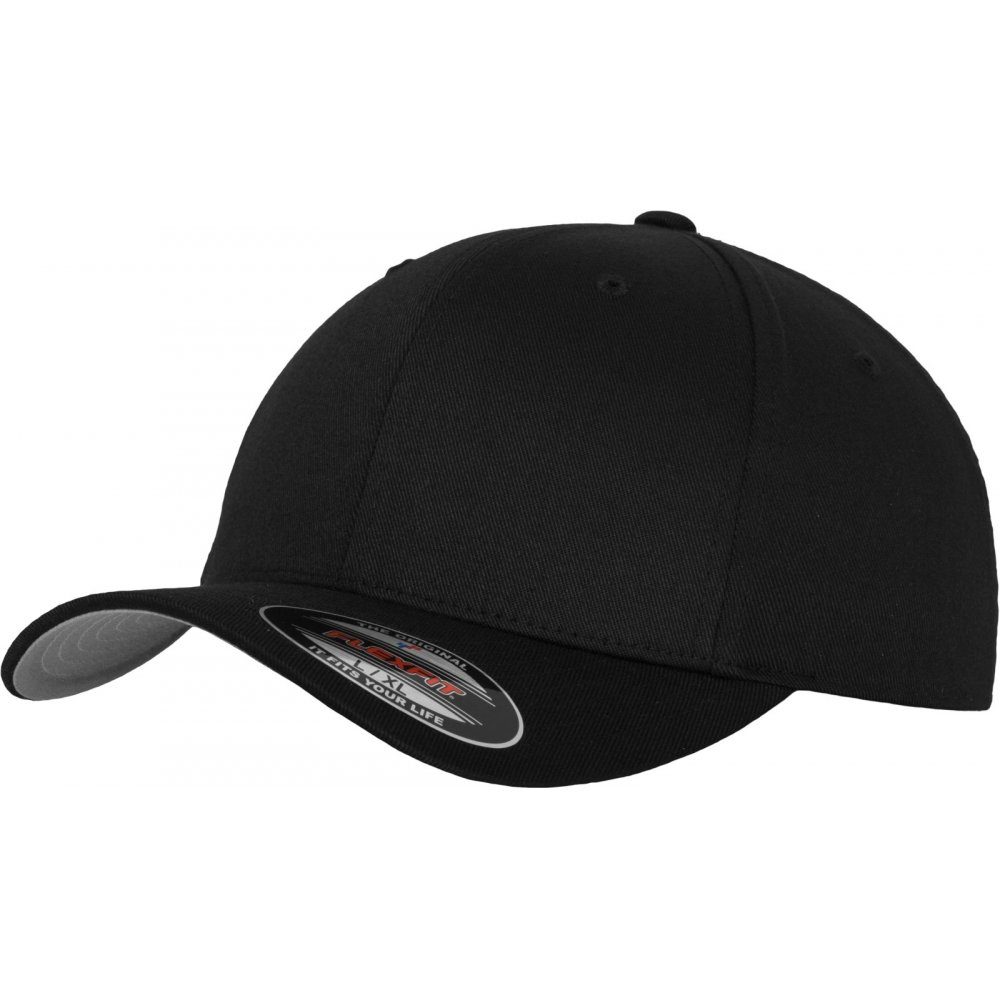 Flexfit Flex Cap Wooly Combed Cap black-grey - S-M (Packung) günstig online kaufen