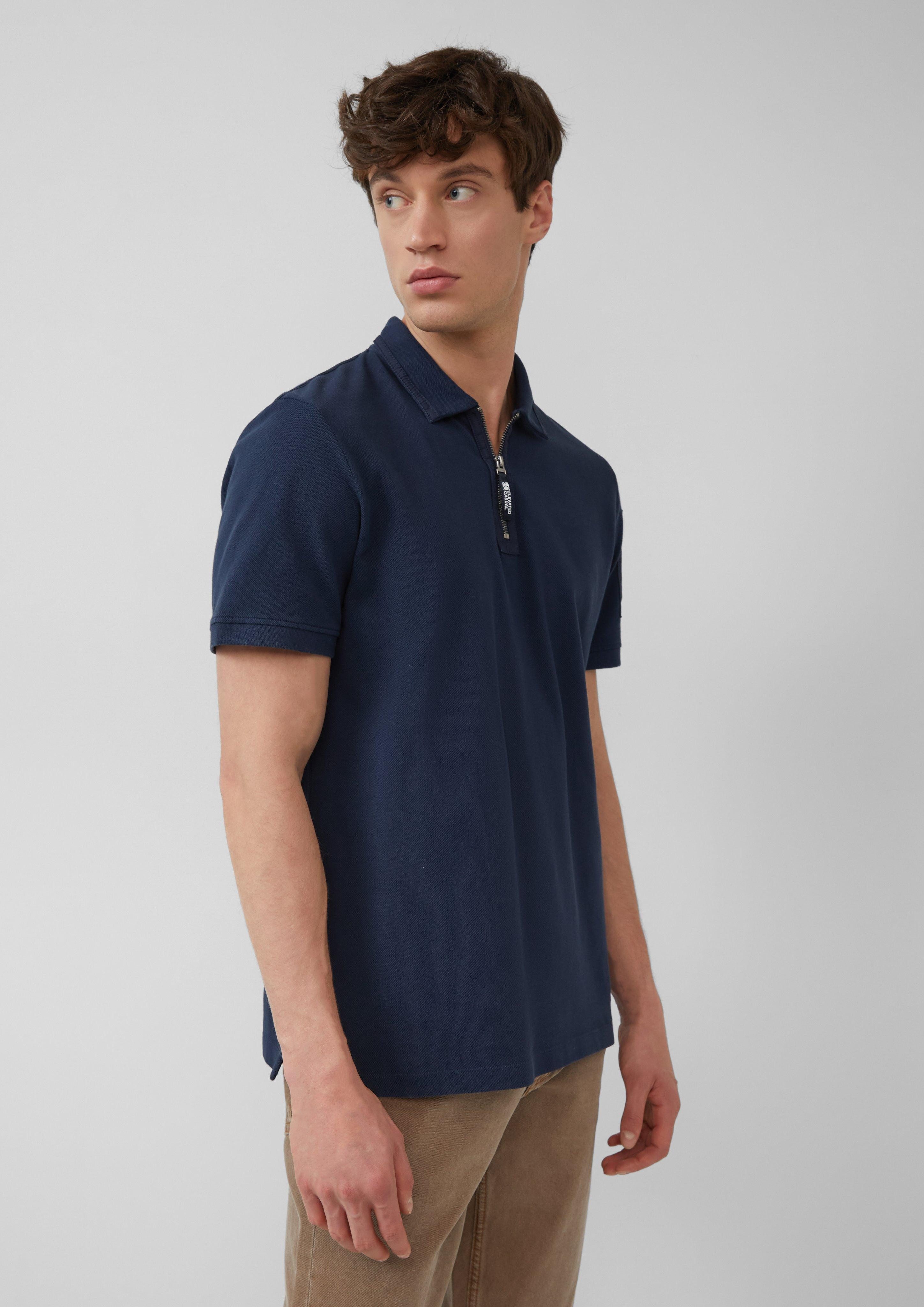 s.Oliver Kurzarmshirt Poloshirt mit Reißverschluss und günstig online kaufen