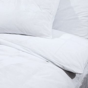 Bettwäsche Bettwäsche-Set Weiß 260x240 cm Baumwolle Bettbezug, vidaXL